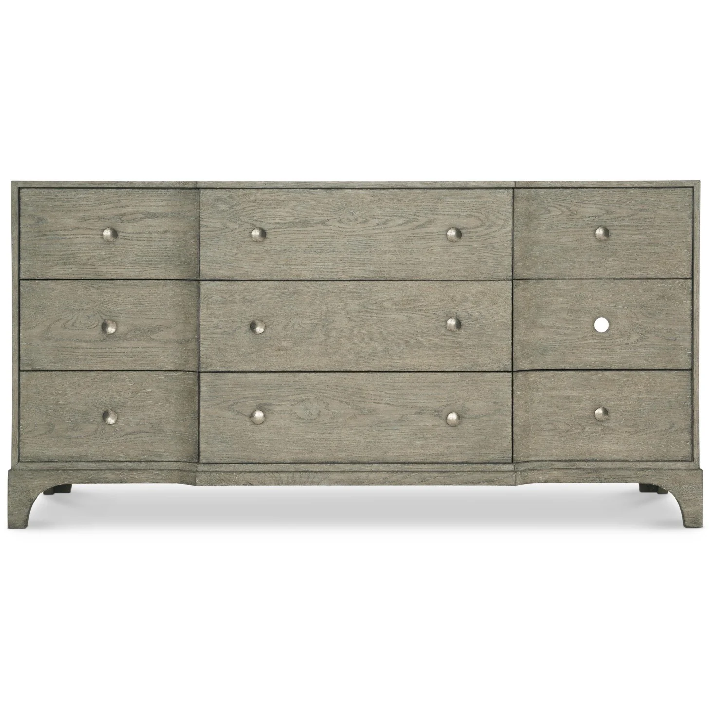 Bernhardt Albion Collection Nine Drawer Dresser ~ Pewter Finish - Image 5