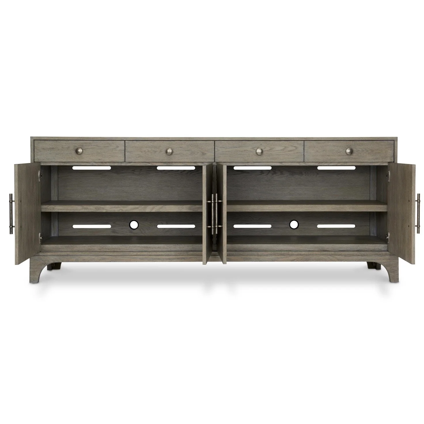 Bernhardt Albion Collection Entertainment Credenza ~ Pewter Finish - Image 5