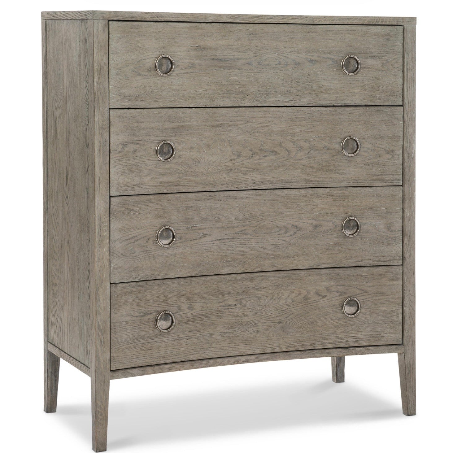 Bernhardt Albion Collection Four Drawer Tall Chest ~ Pewter Finish - Image 3