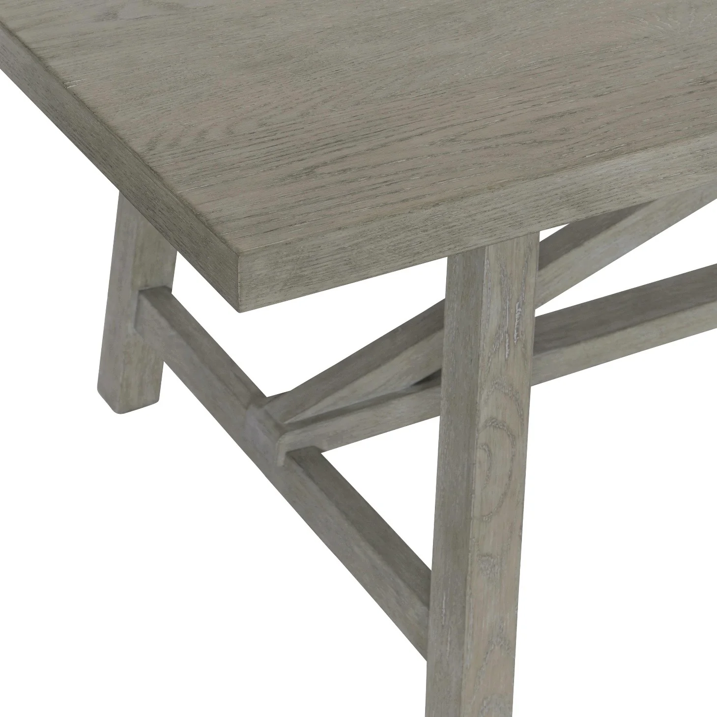 Bernhardt Albion Collection Rectangular Dining Table ~ Pewter Finish - Image 11