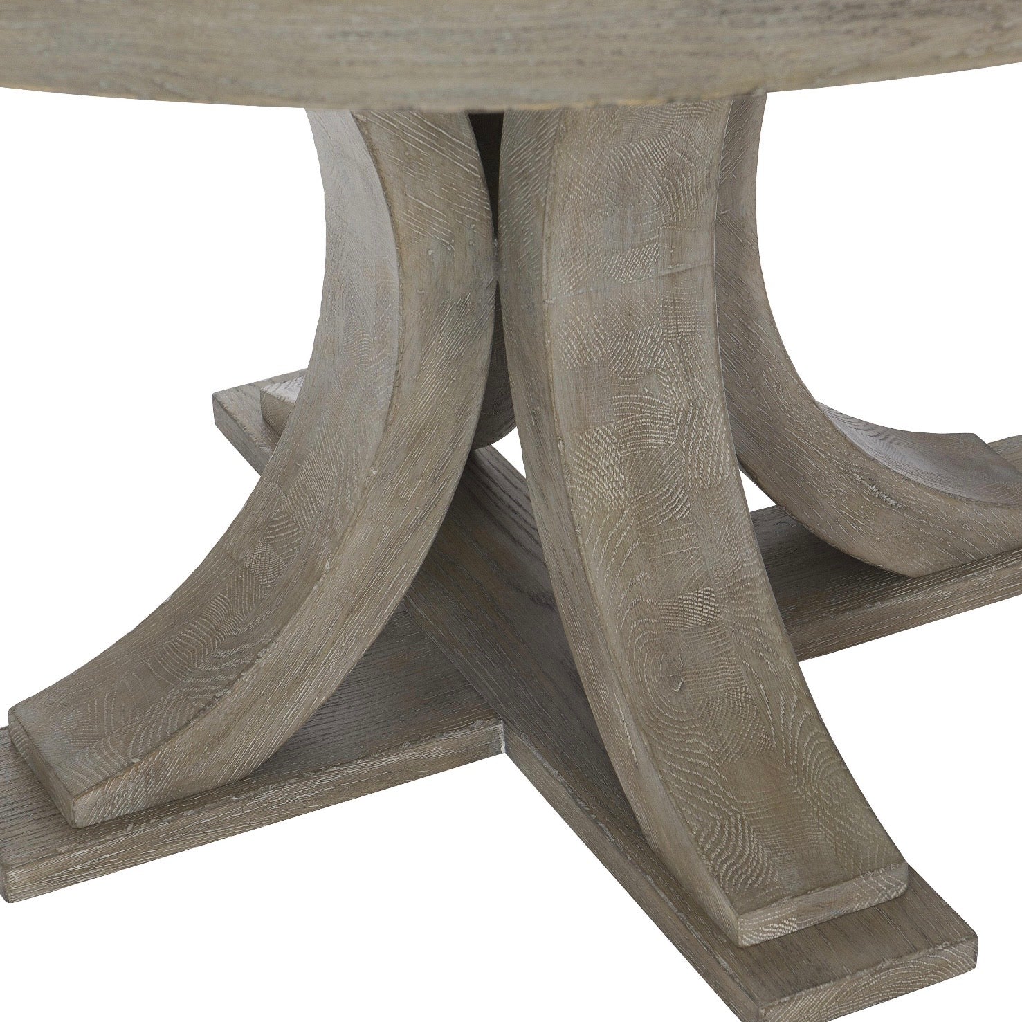 Bernhardt Albion Collection Round Dining Table ~ Pewter Finish - Image 7