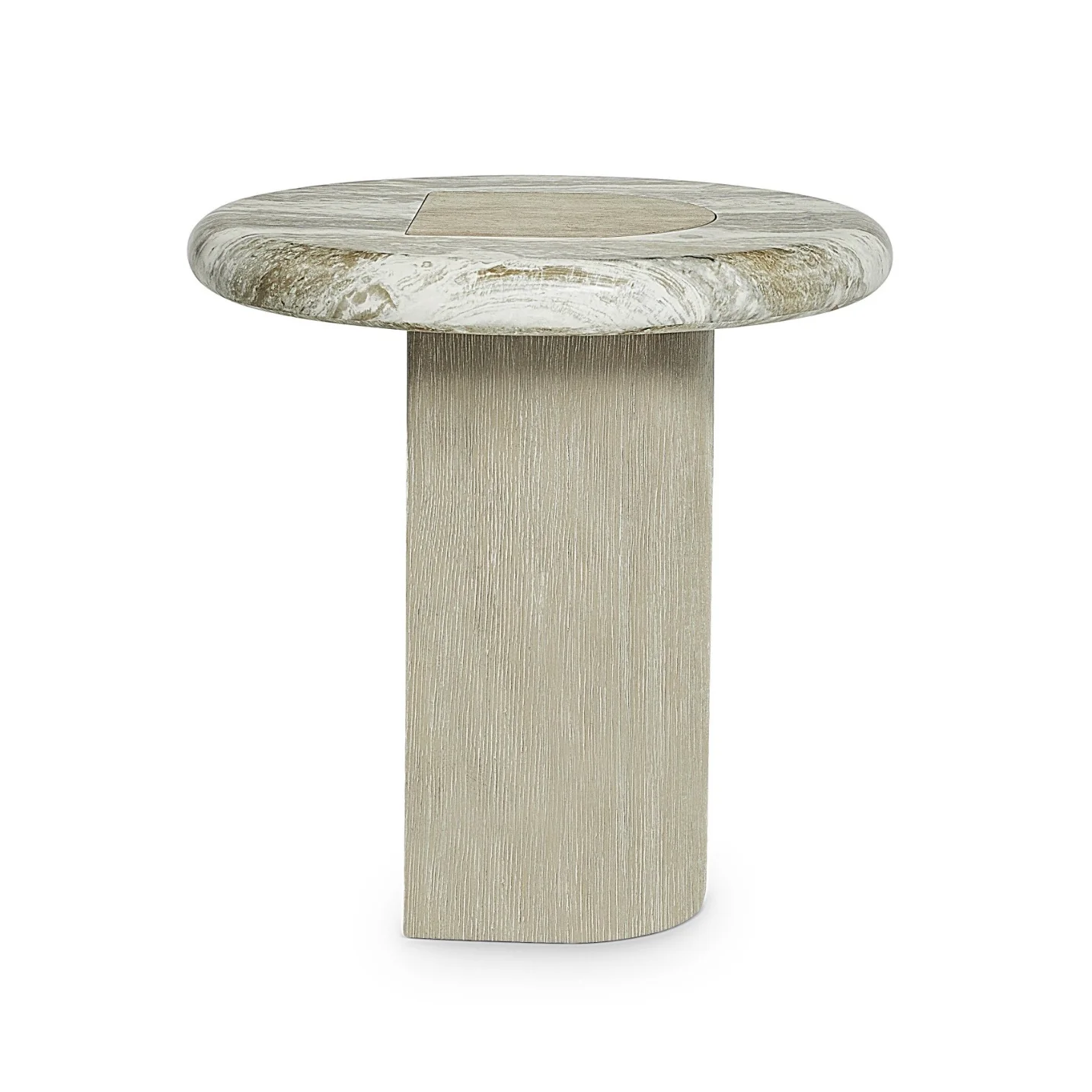 Bernhardt Arcadia Collection Accent Table ~ Kalta Faux Stone Finish