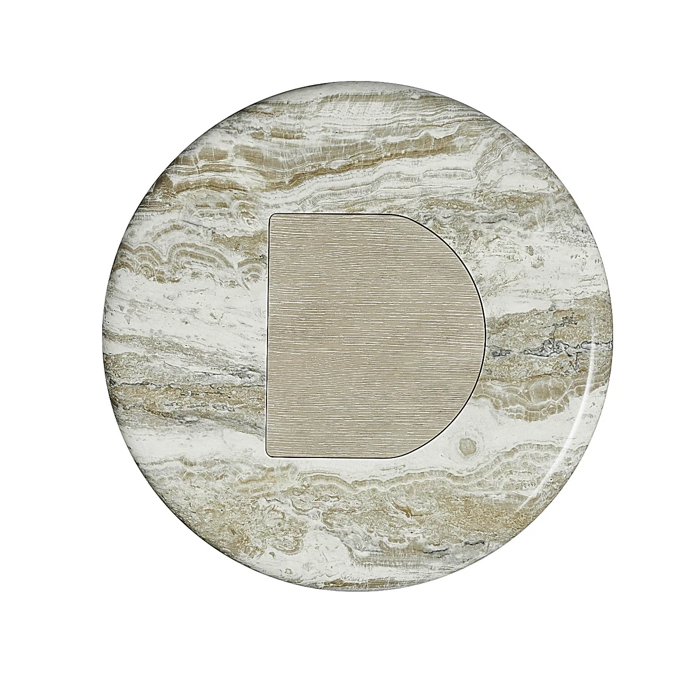 Bernhardt Arcadia Collection Accent Table ~ Kalta Faux Stone Finish - Image 2