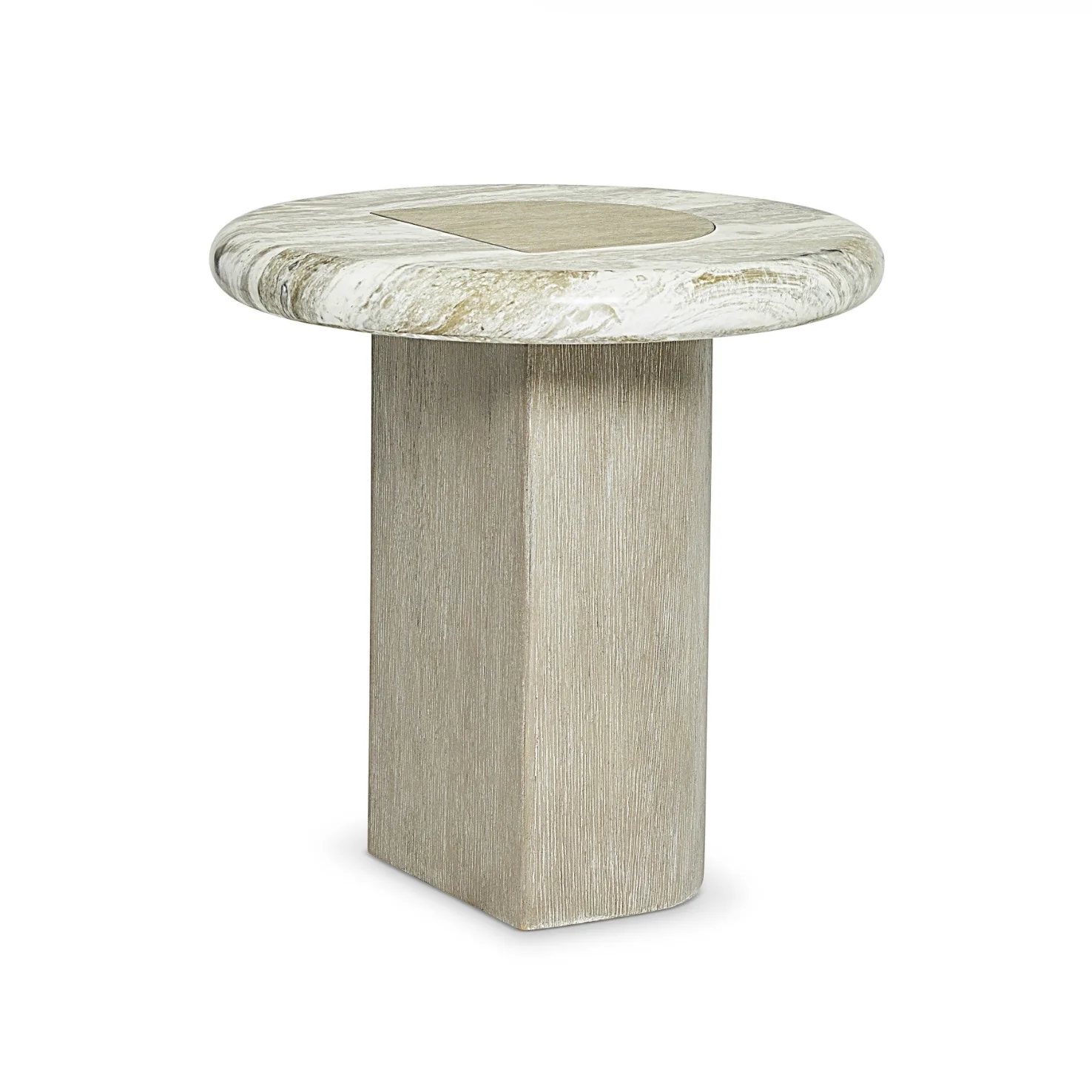 Bernhardt Arcadia Collection Accent Table ~ Kalta Faux Stone Finish - Image 4