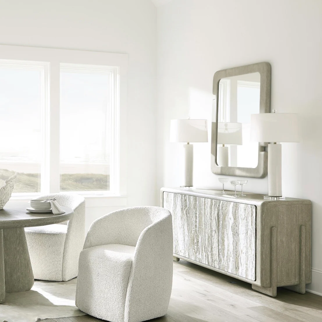 Bernhardt Arcadia Collection Buffet ~ Kalta Faux Stone Finish - Image 2