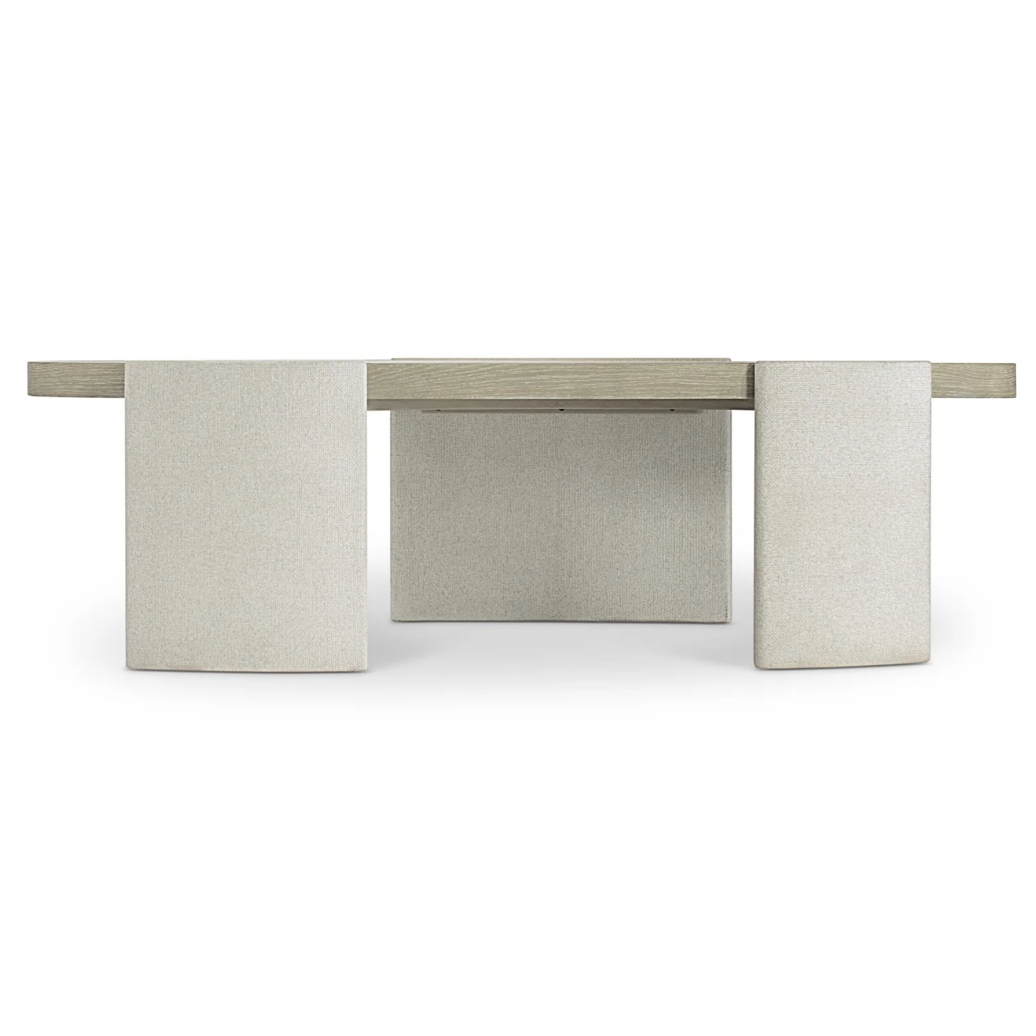 Bernhardt Arcadia Collection Cocktail Table ~ Clay Finish with Raffia Wrapped Legs - Image 5