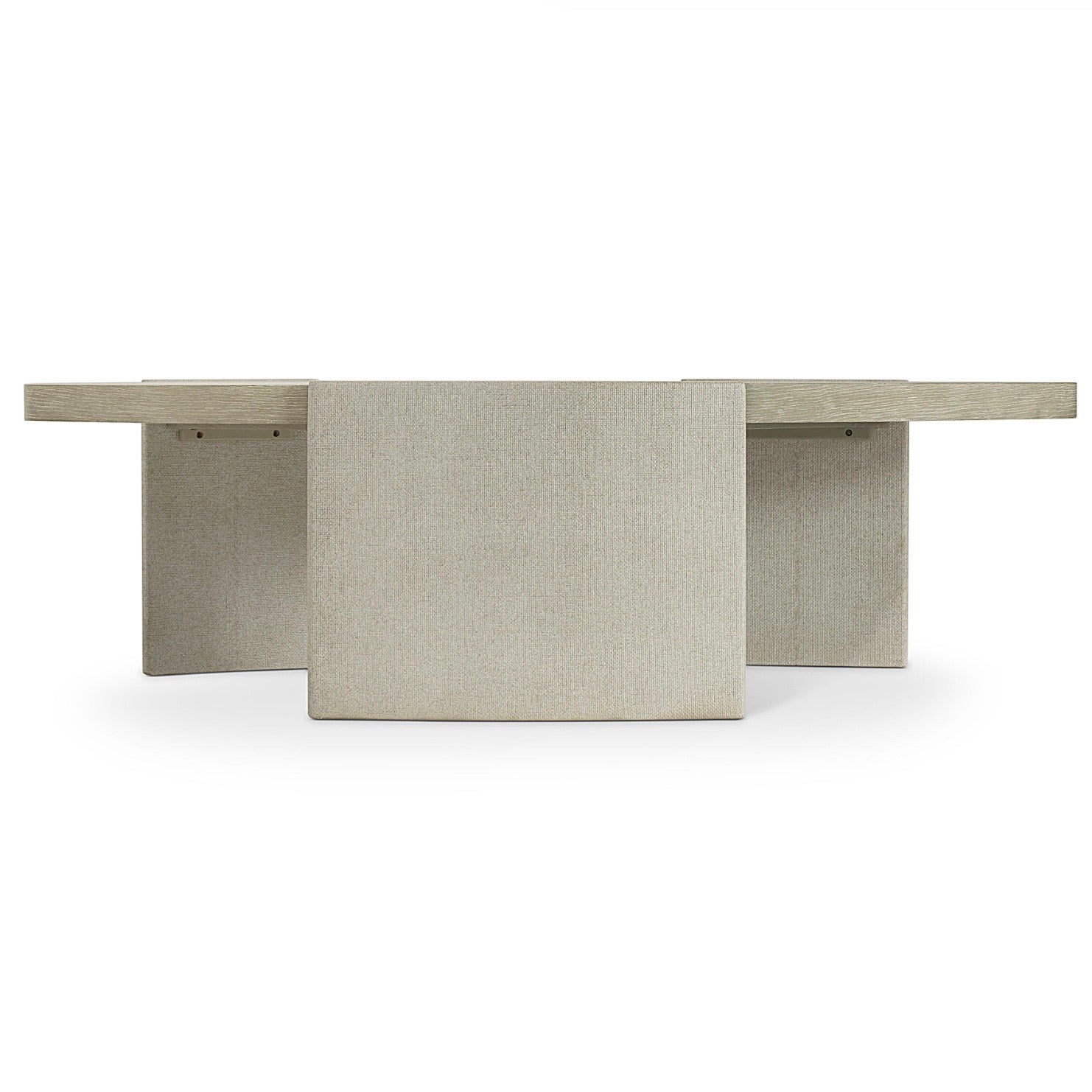 Bernhardt Arcadia Collection Cocktail Table ~ Clay Finish with Raffia Wrapped Legs - Image 8