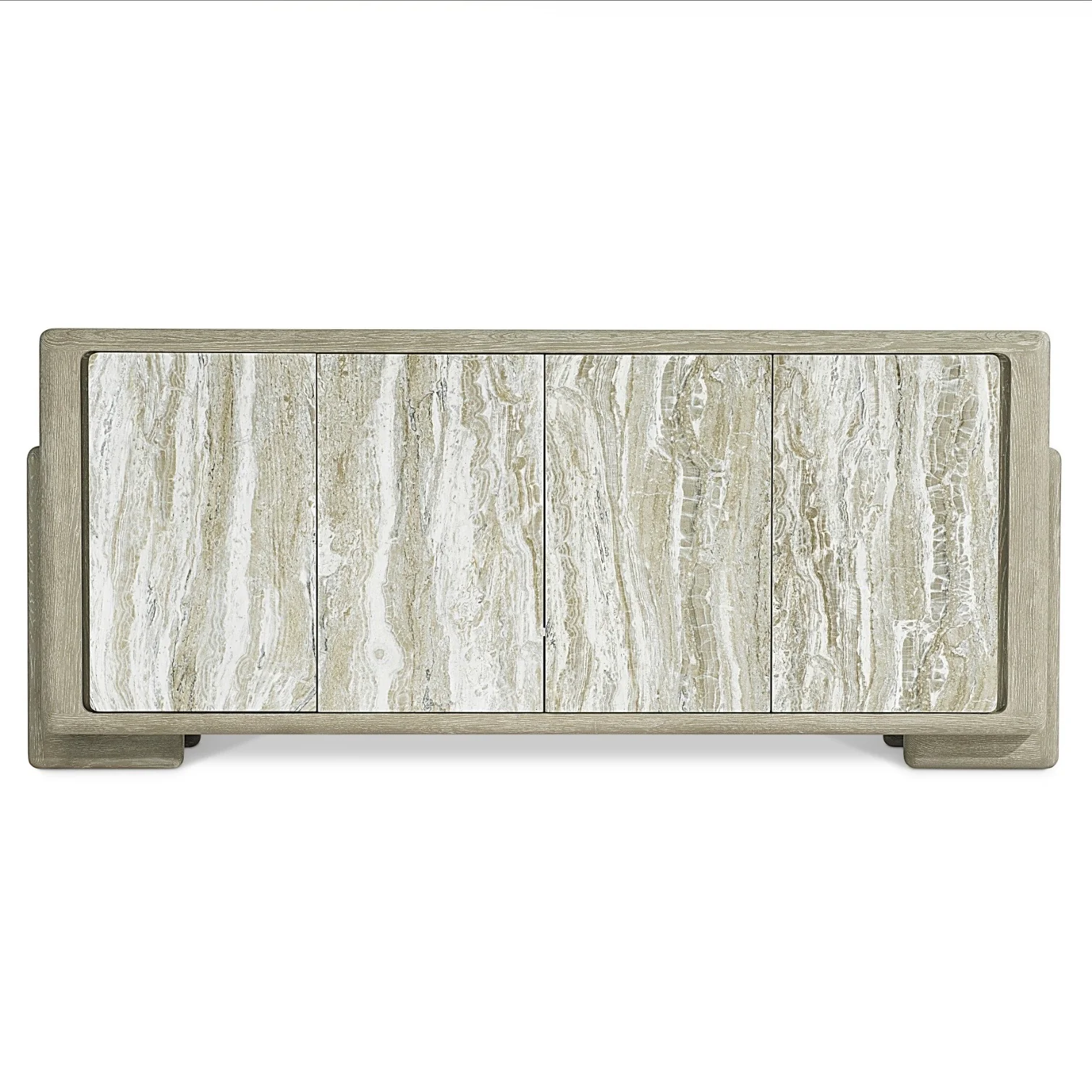 Bernhardt Arcadia Collection Entertainment Credenza ~ Kalta Faux Stone Finish - Image 5