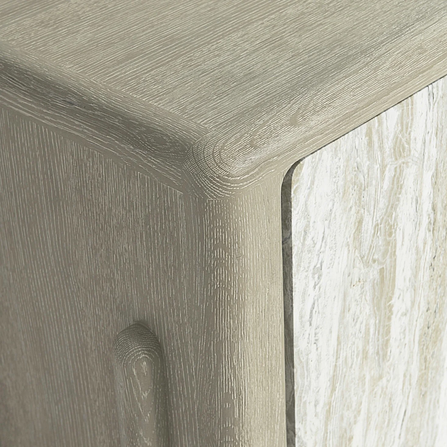 Bernhardt Arcadia Collection Entertainment Credenza ~ Kalta Faux Stone Finish - Image 9