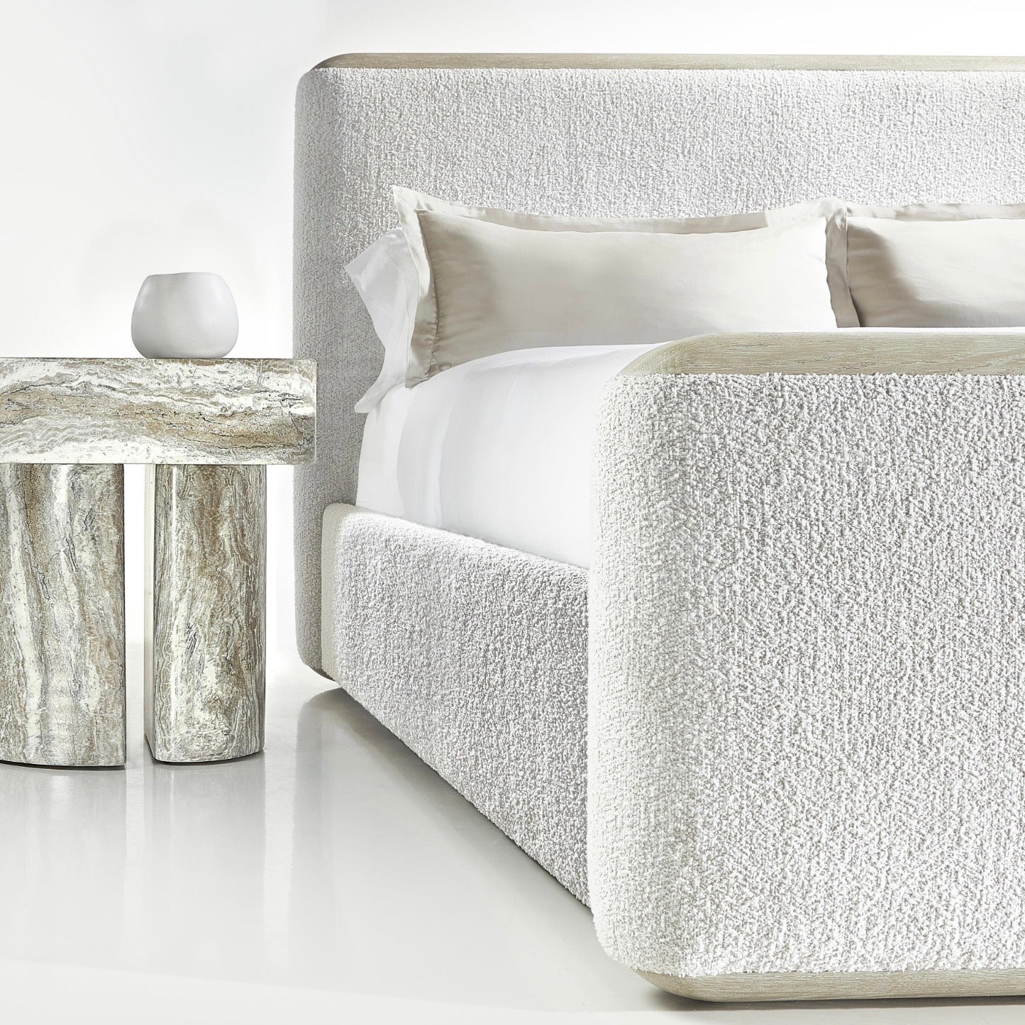 Bernhardt Arcadia Collection Upholstered Panel Bed ~ Available in Queen, King and California King Sizes - Image 3