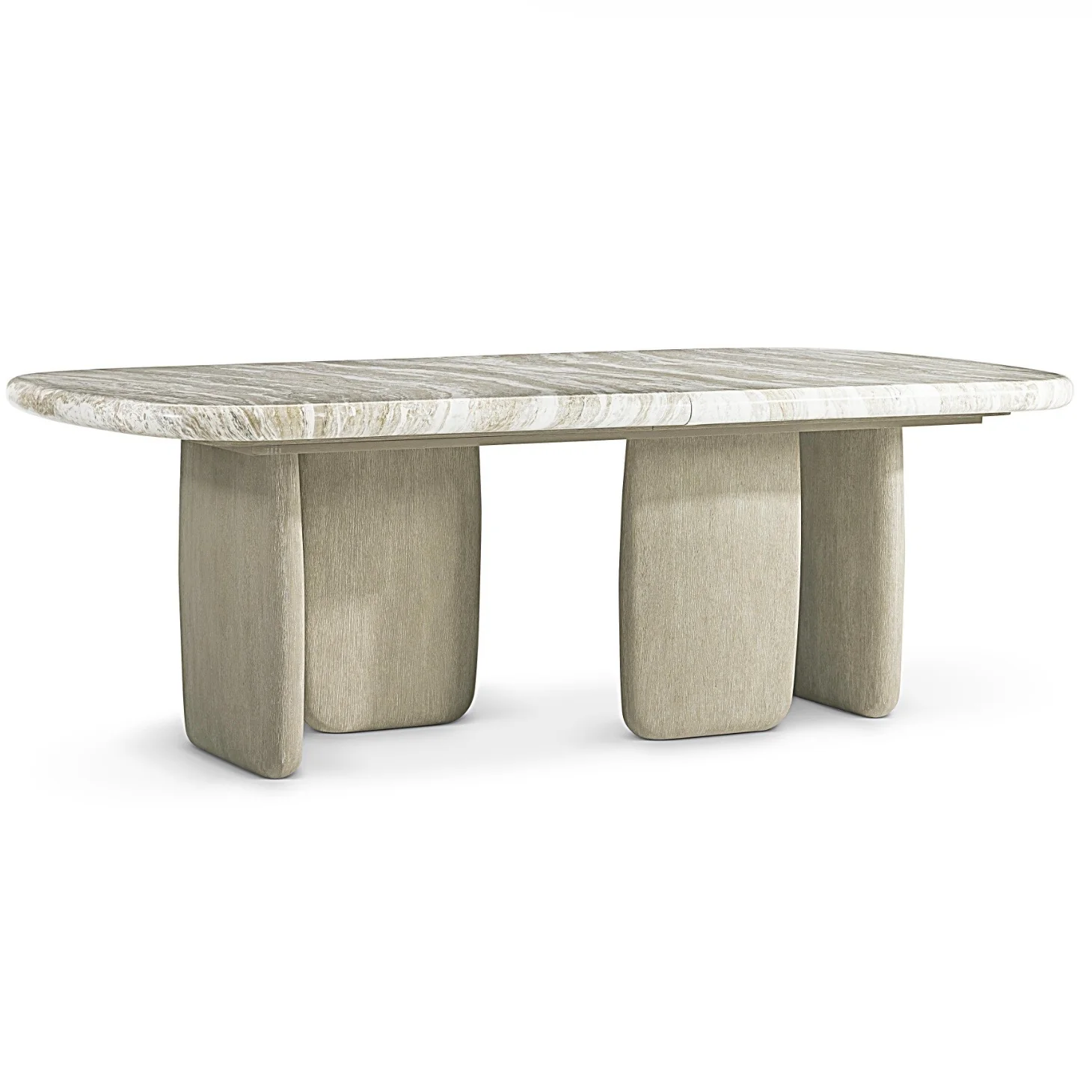 Bernhardt Arcadia Collection Rectangular Dining Table ~ Kalta Faux Stone Finish - Image 10
