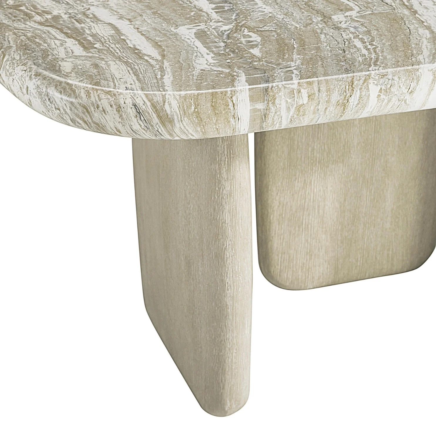 Bernhardt Arcadia Collection Rectangular Dining Table ~ Kalta Faux Stone Finish - Image 12