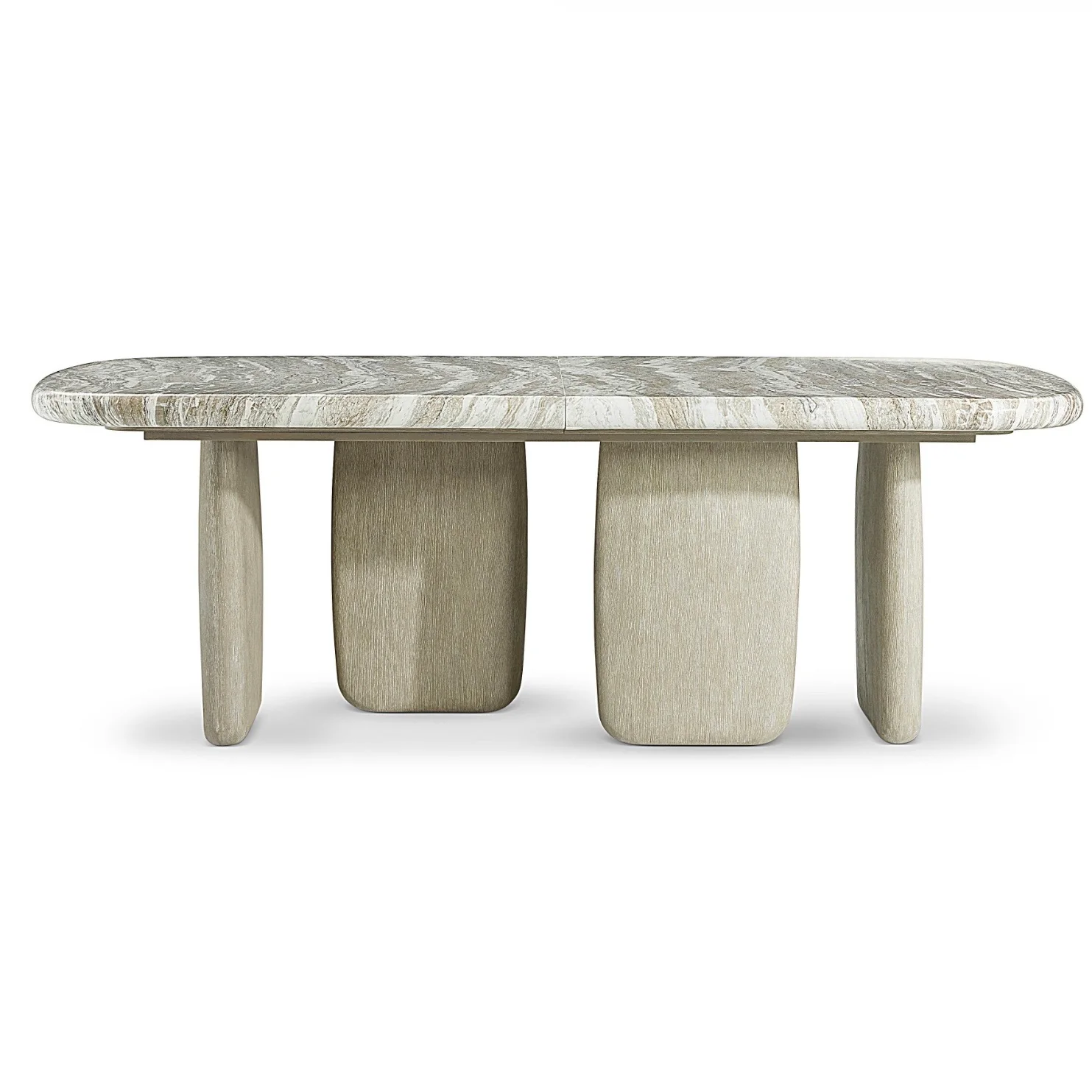 Bernhardt Arcadia Collection Rectangular Dining Table ~ Kalta Faux Stone Finish - Image 6