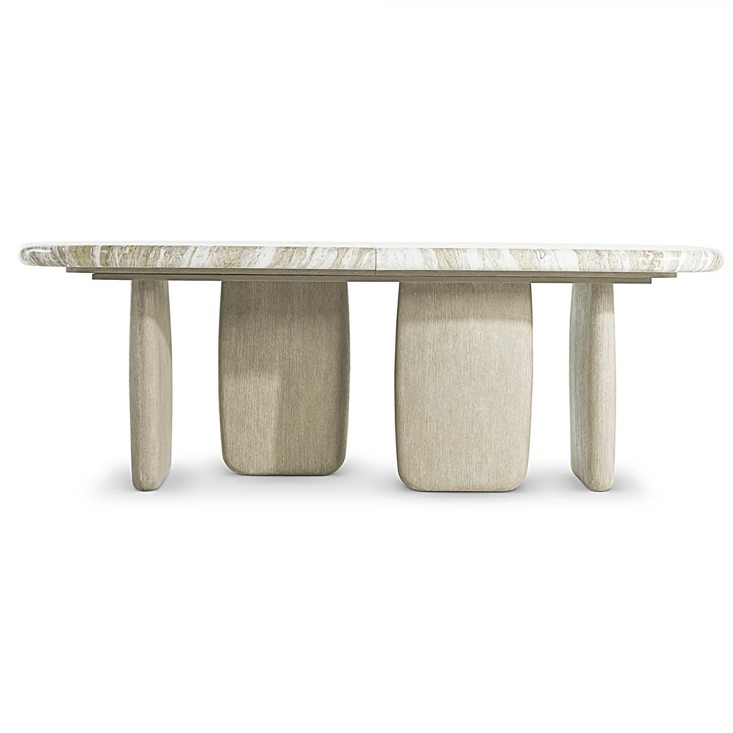 Bernhardt Arcadia Collection Rectangular Dining Table ~ Kalta Faux Stone Finish - Image 9