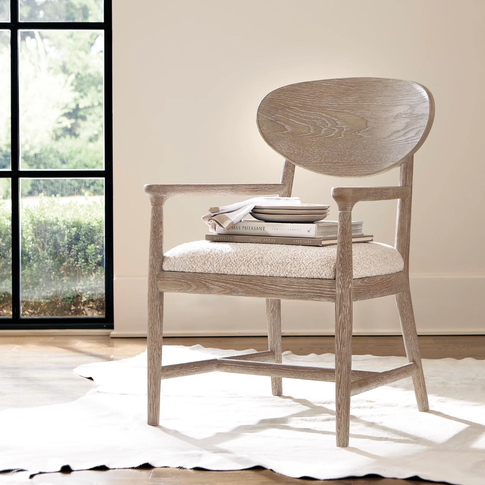 Bernhardt Aventura Collection Arm Chair with Upholstered Seat