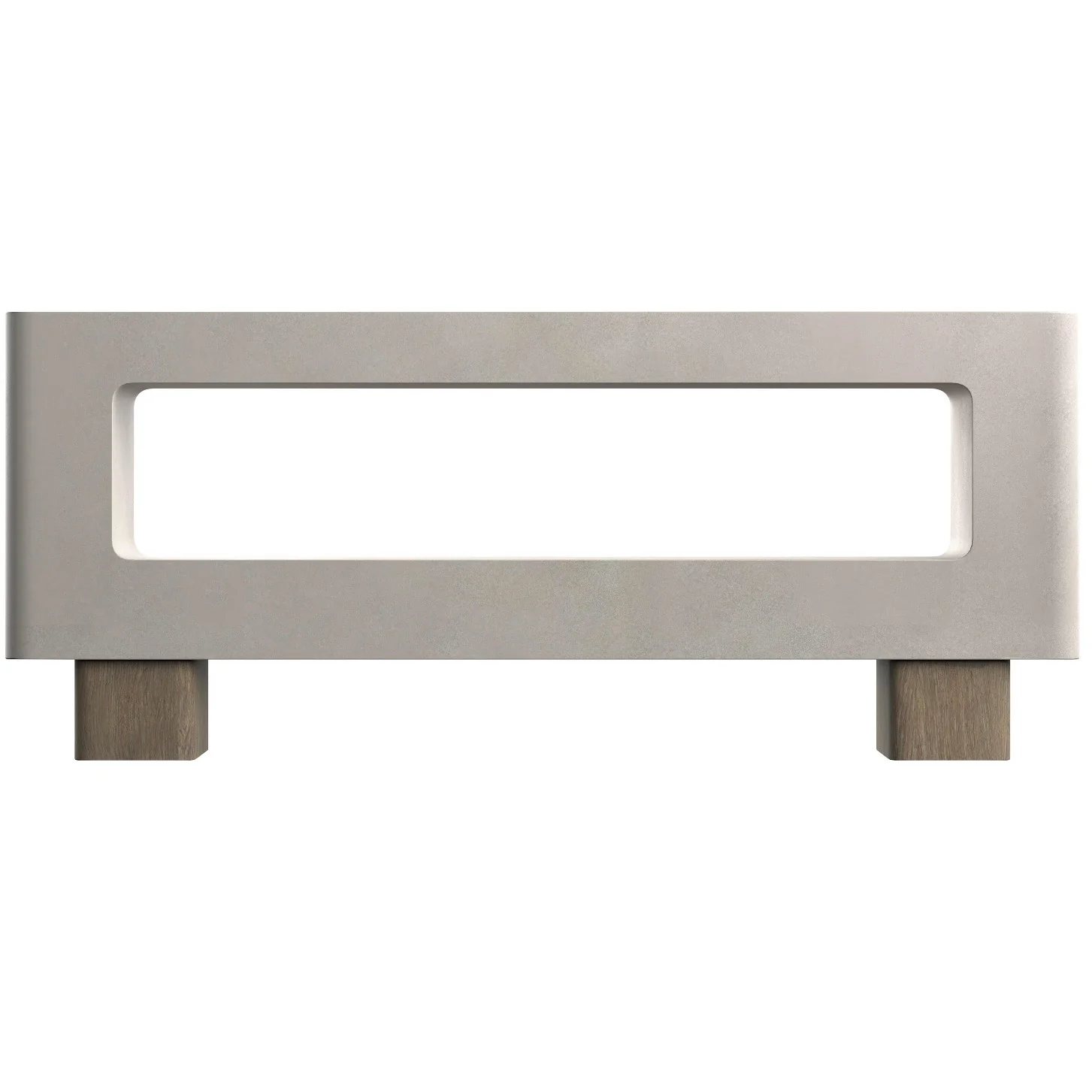 Bernhardt Casa Paros Collection Console Table ~ Bedrock Faux Concrete Finish - Image 4