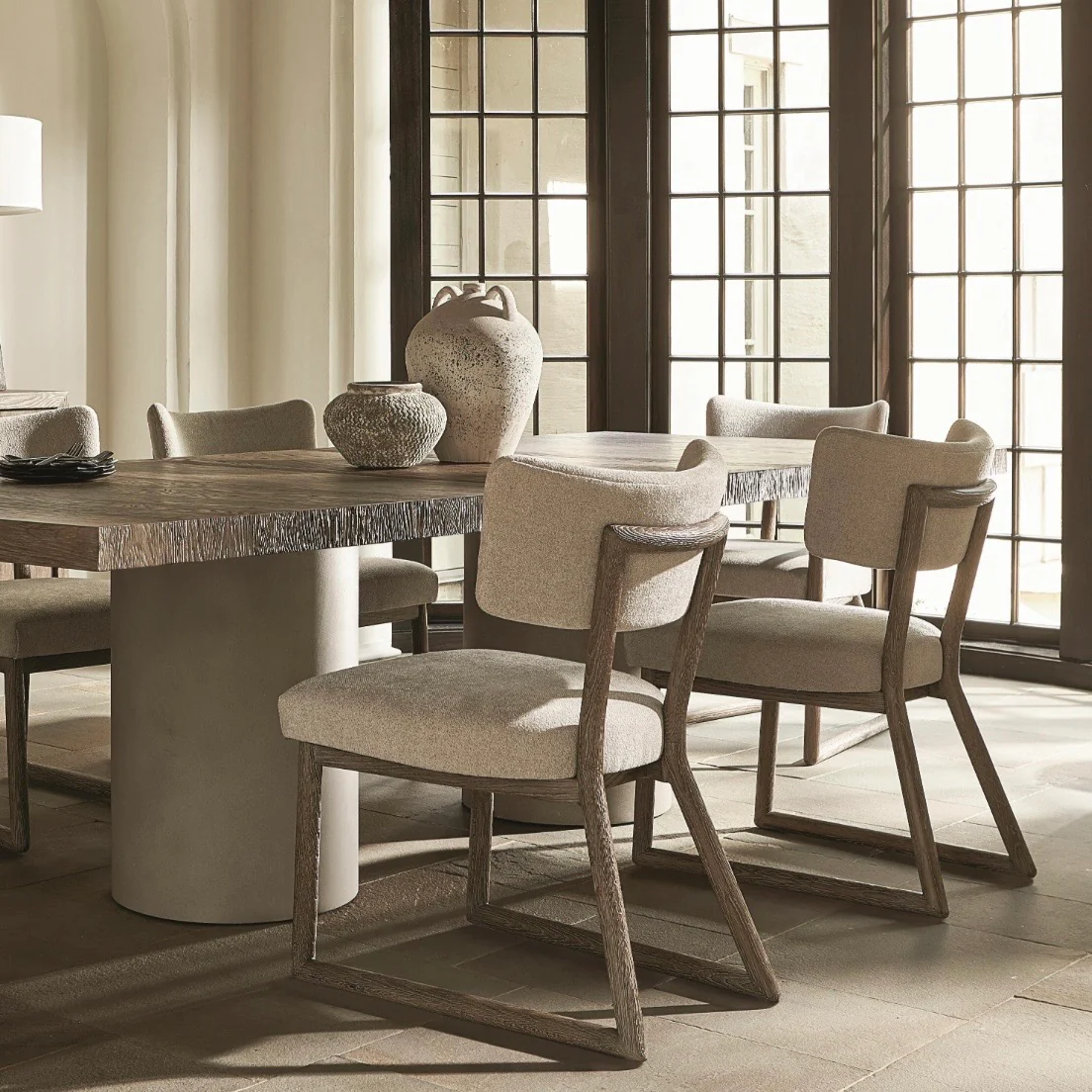 Bernhardt Casa Paros Collection Exposed Wood Framed Dining Side Chair ~ Playa Finish - Image 2