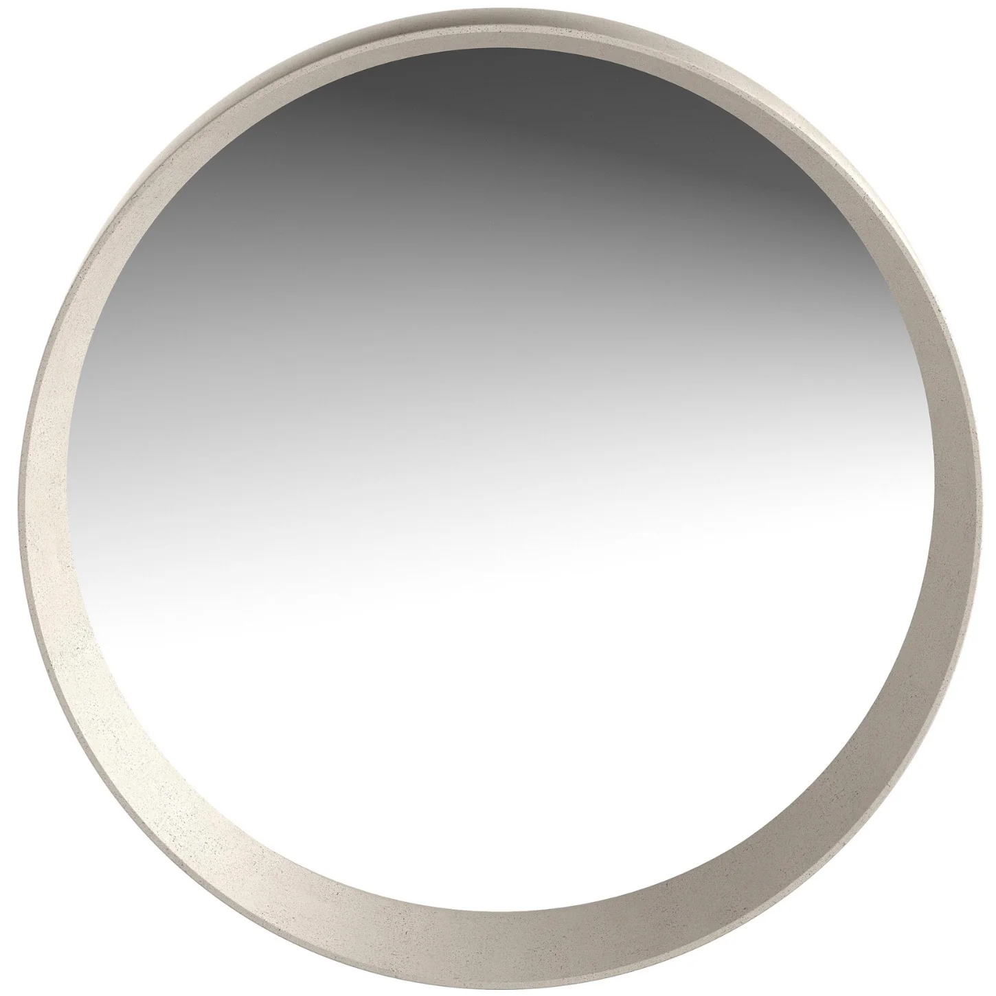 Bernhardt Casa Paros Collection Round Mirror ~ Bedrock Faux Concrete Finish - Image 4