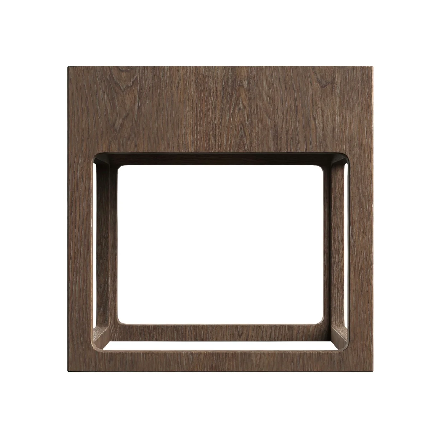 Bernhardt Casa Paros Collection Square Side Table ~ Bedrock Faux Concrete Top with Playa Finish Base - Image 6