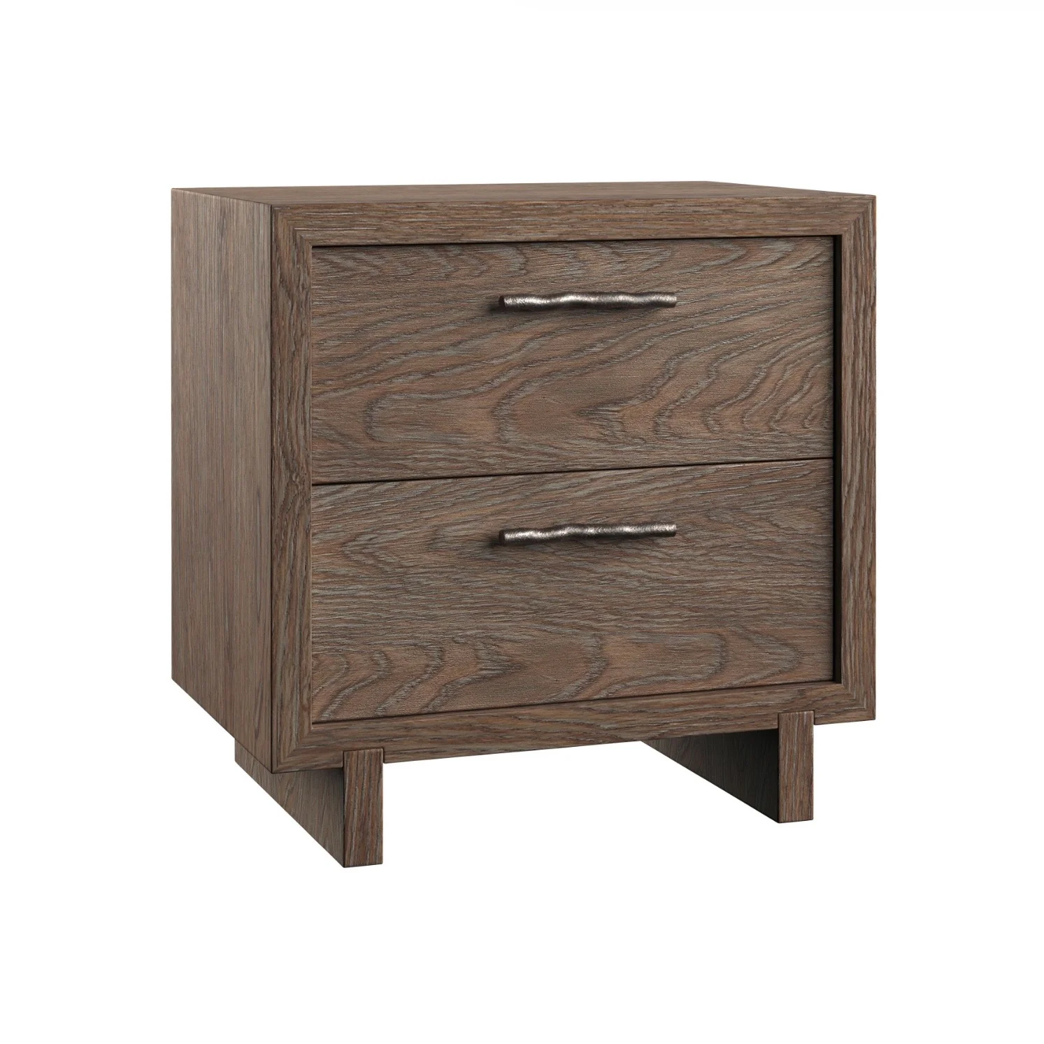 Bernhardt Casa Paros Collection Two- Drawer 28 Inch Nightstand ~ Woven Playa Finish