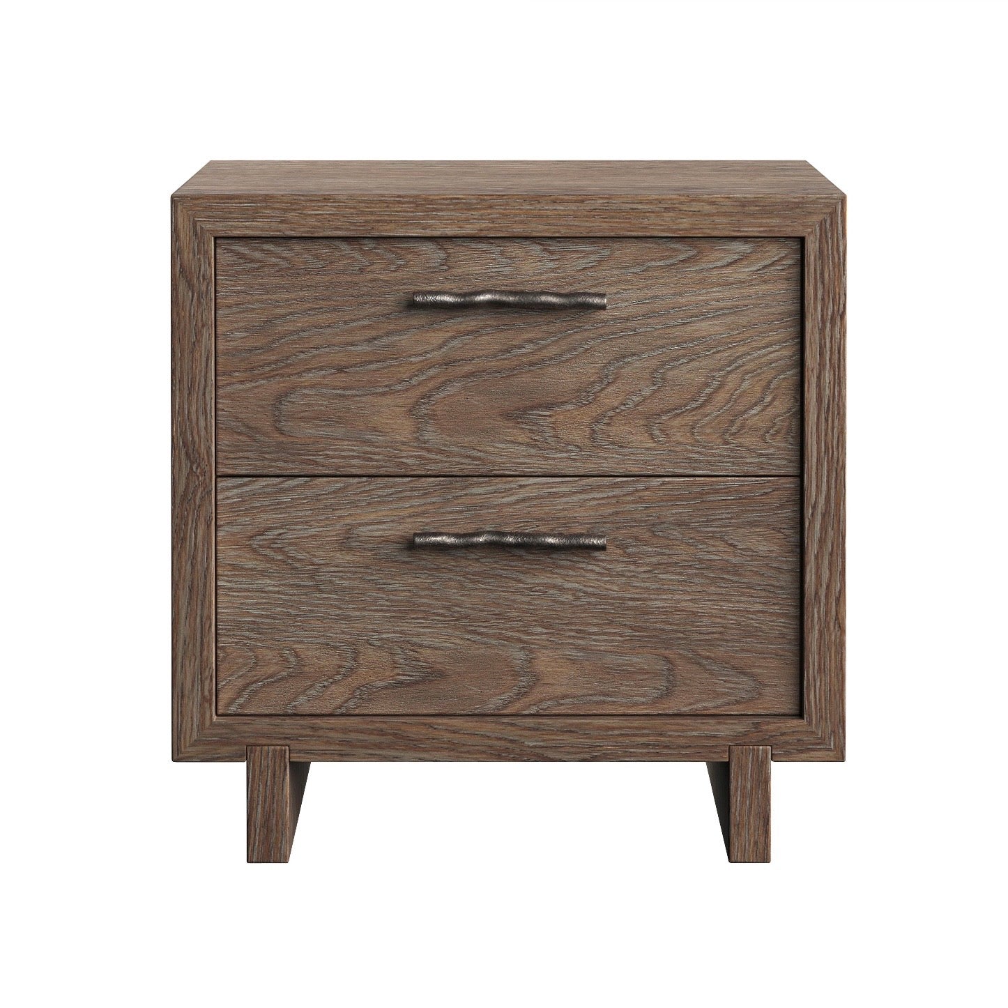 Bernhardt Casa Paros Collection Two- Drawer 28 Inch Nightstand ~ Woven Playa Finish - Image 2