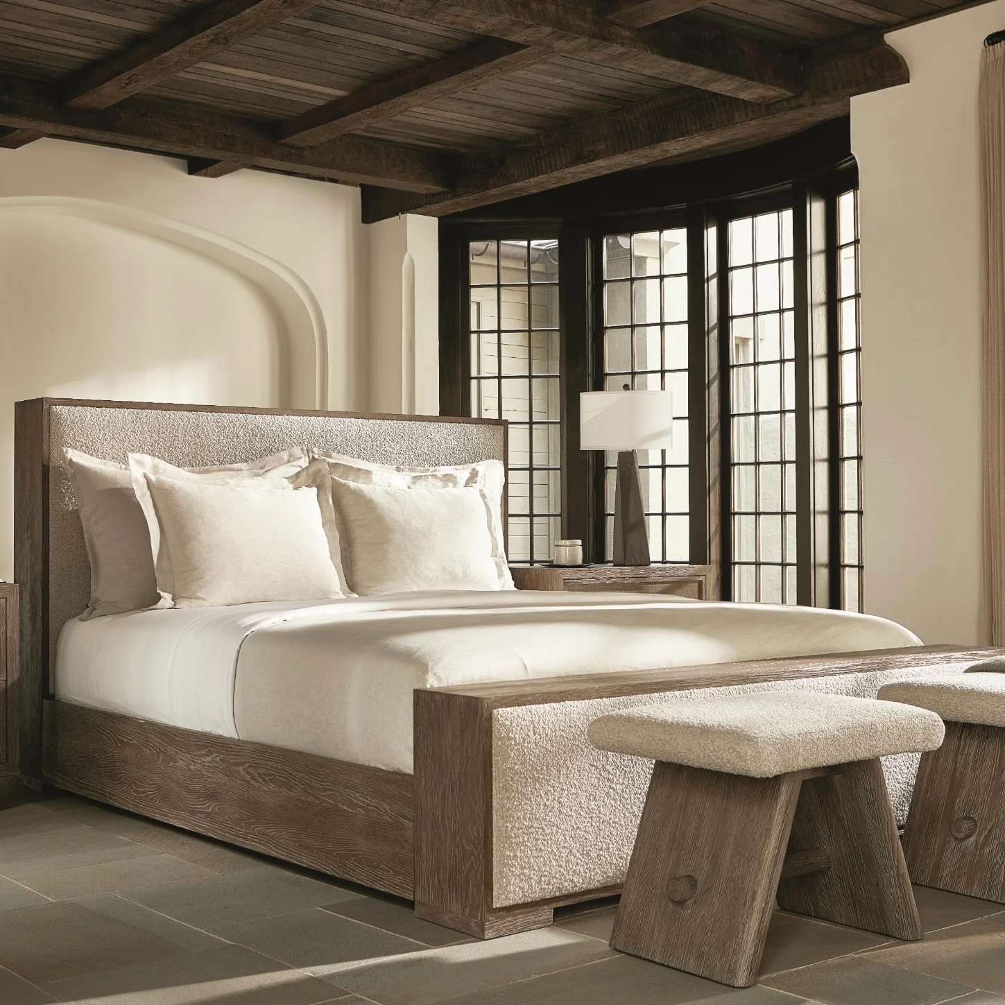 Bernhardt Casa Paros Collection Upholstered Panel Bed ~ Available in Queen And King Sizes - Image 3