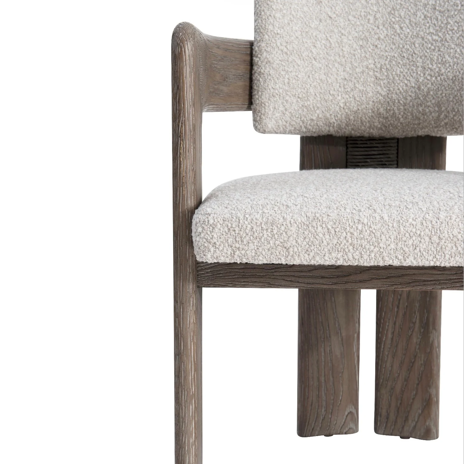 Bernhardt Casa Paros Collection Wood Framed Upholstered Dining Armchair ~ Playa Finish - Image 8
