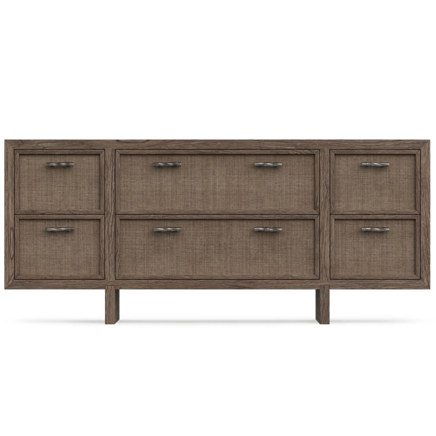 Bernhardt Casa Paros Collection Woven Six Drawer Dresser ~ Woven Playa Finish - Image 4