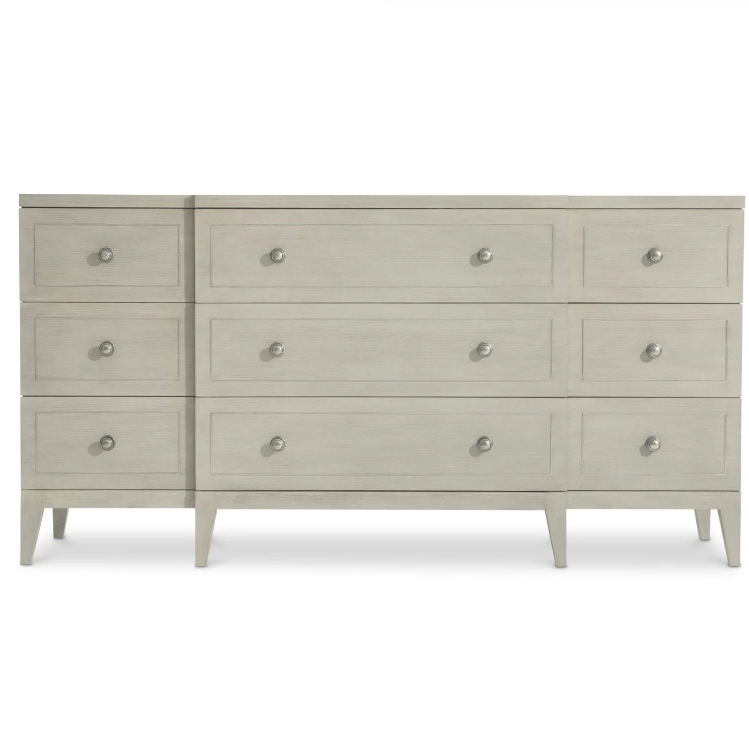 Bernhardt Cornelia Collection Nine Drawer Dresser ~ Nebbia Finish - Image 4