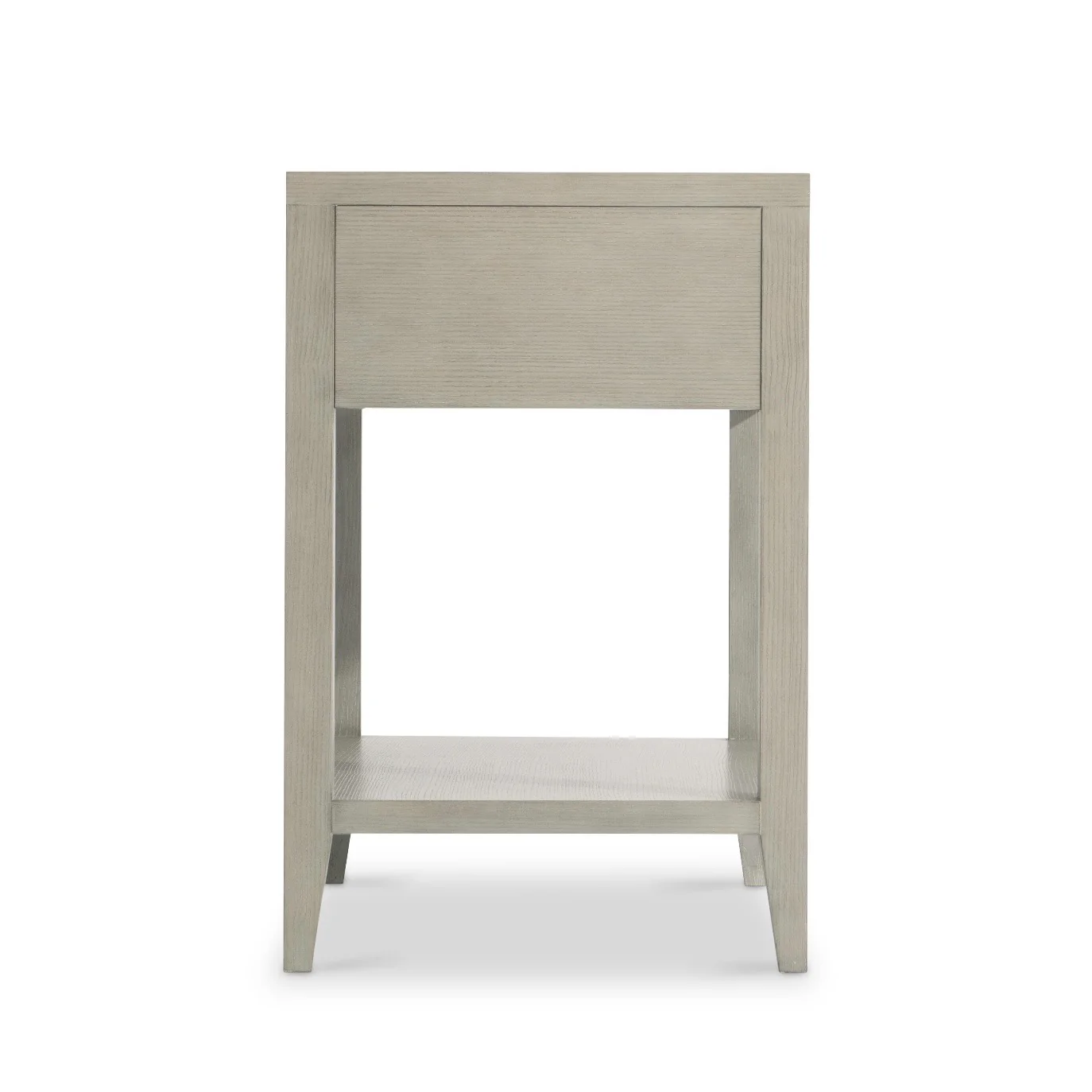 Bernhardt Cornelia Collection Single Drawer Nightstand ~ Metalwork with Nebbia Finished Wood - Image 6