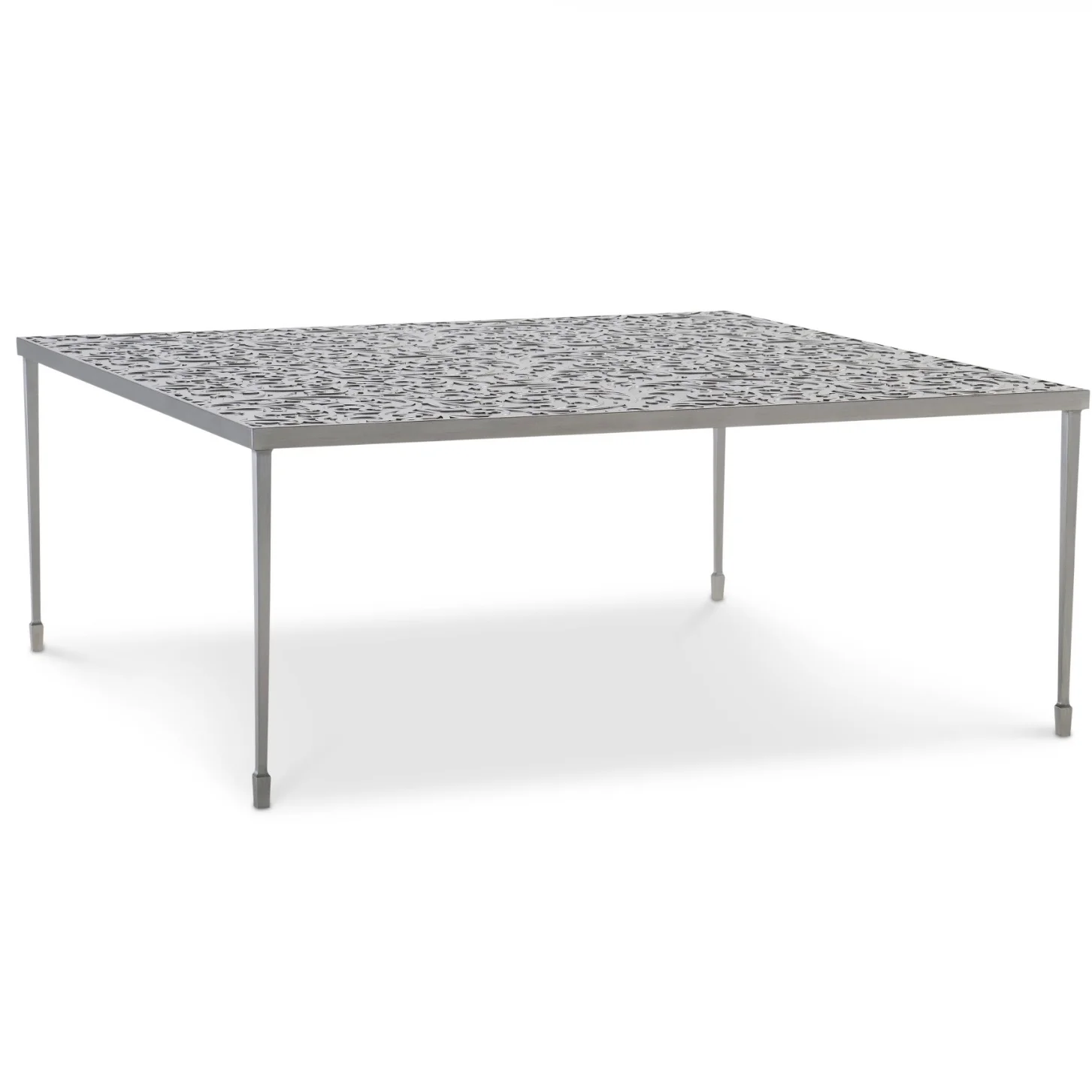 Bernhardt Cornelia Collection Square Cocktail Table ~ Metalwork Top - Image 5