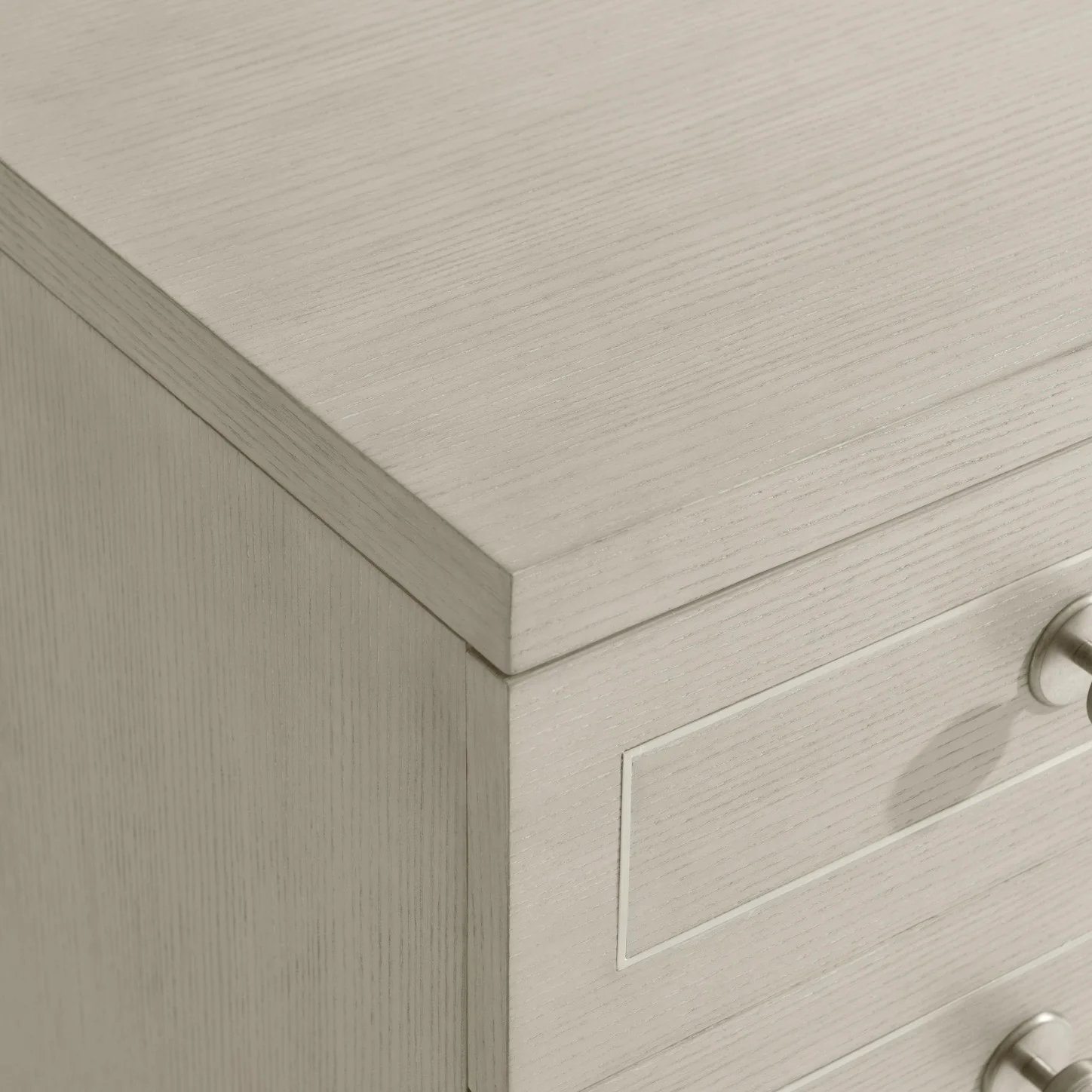 Bernhardt Cornelia Collection Three Drawer Nightstand ~ 39 Inch ~ Nebbia Finish - Image 8