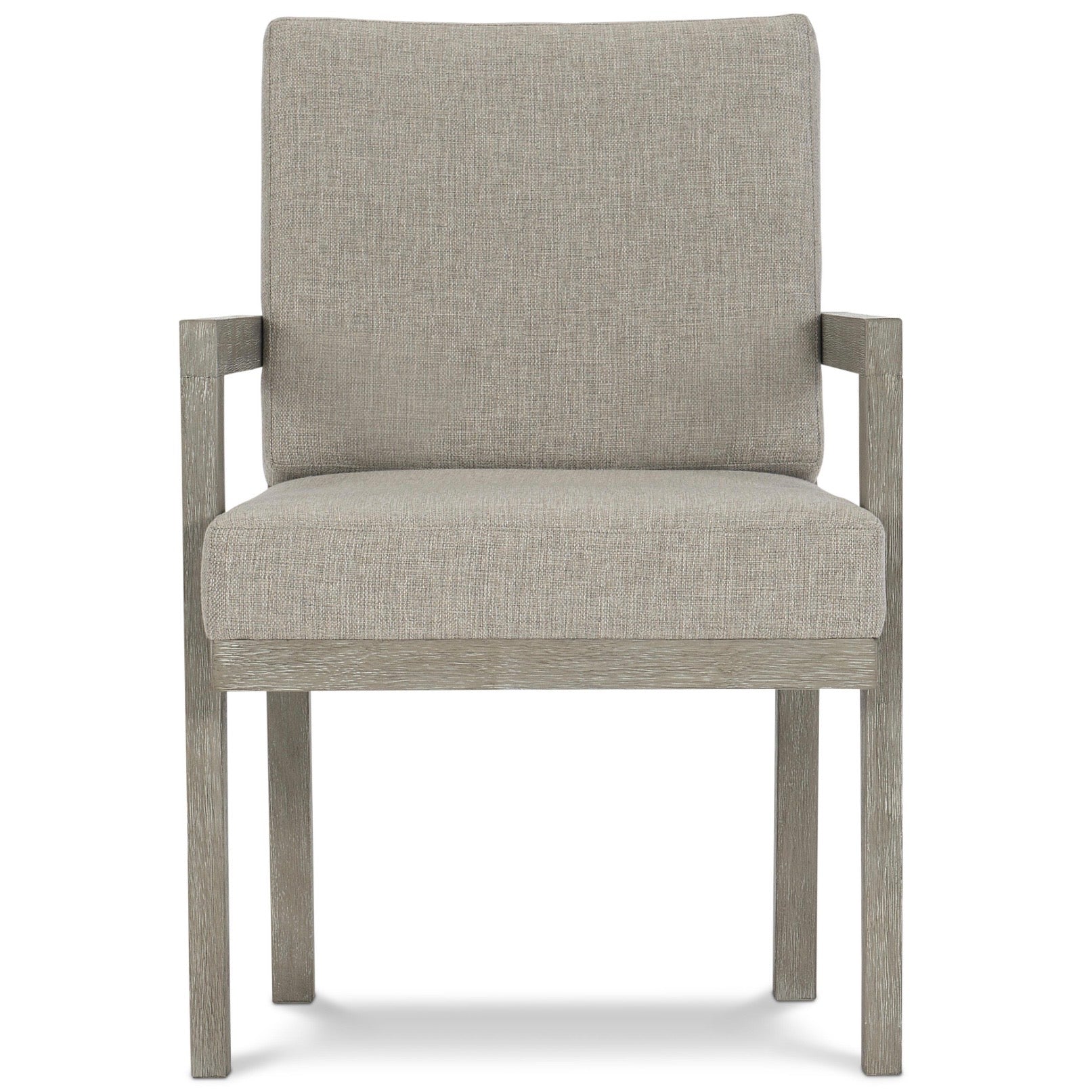 Bernhardt Foundations Collection Upholstered Dining Armchair ~ Light Shale Finish - Image 6