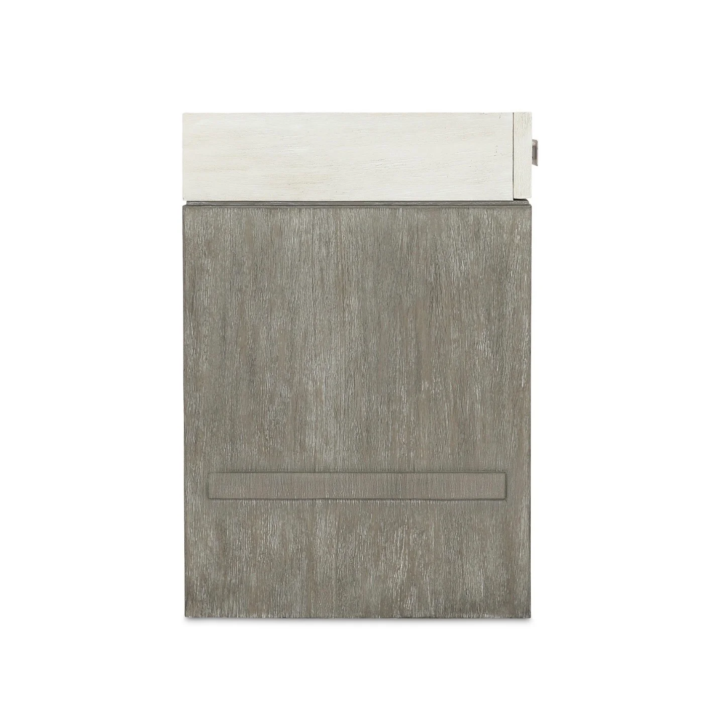 Bernhardt Foundations Collection One Drawer Nightstand ~ Two- Tone Finish In Linen Shale And Light Shale - Image 5