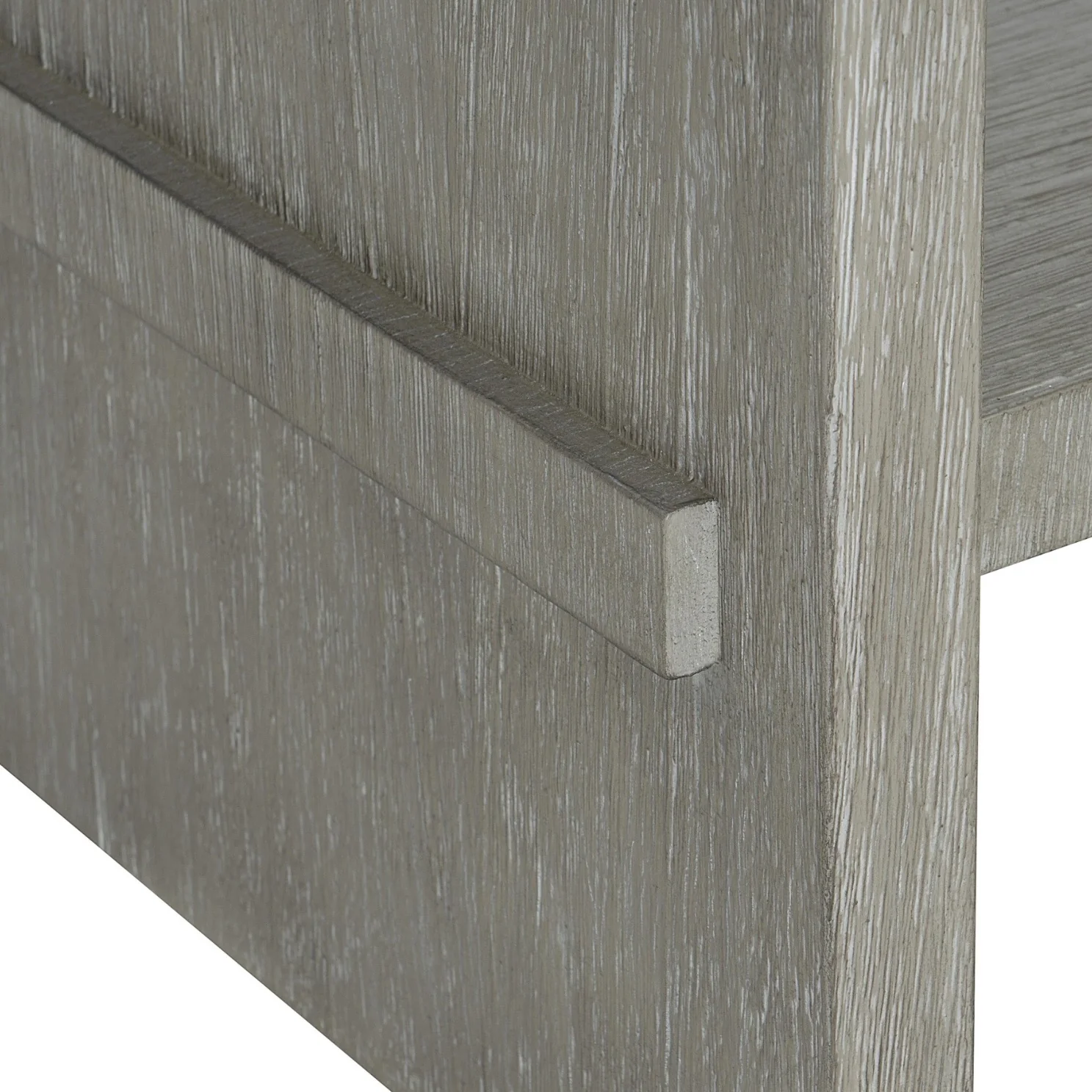 Bernhardt Foundations Collection One Drawer Nightstand ~ Two- Tone Finish In Linen Shale And Light Shale - Image 9