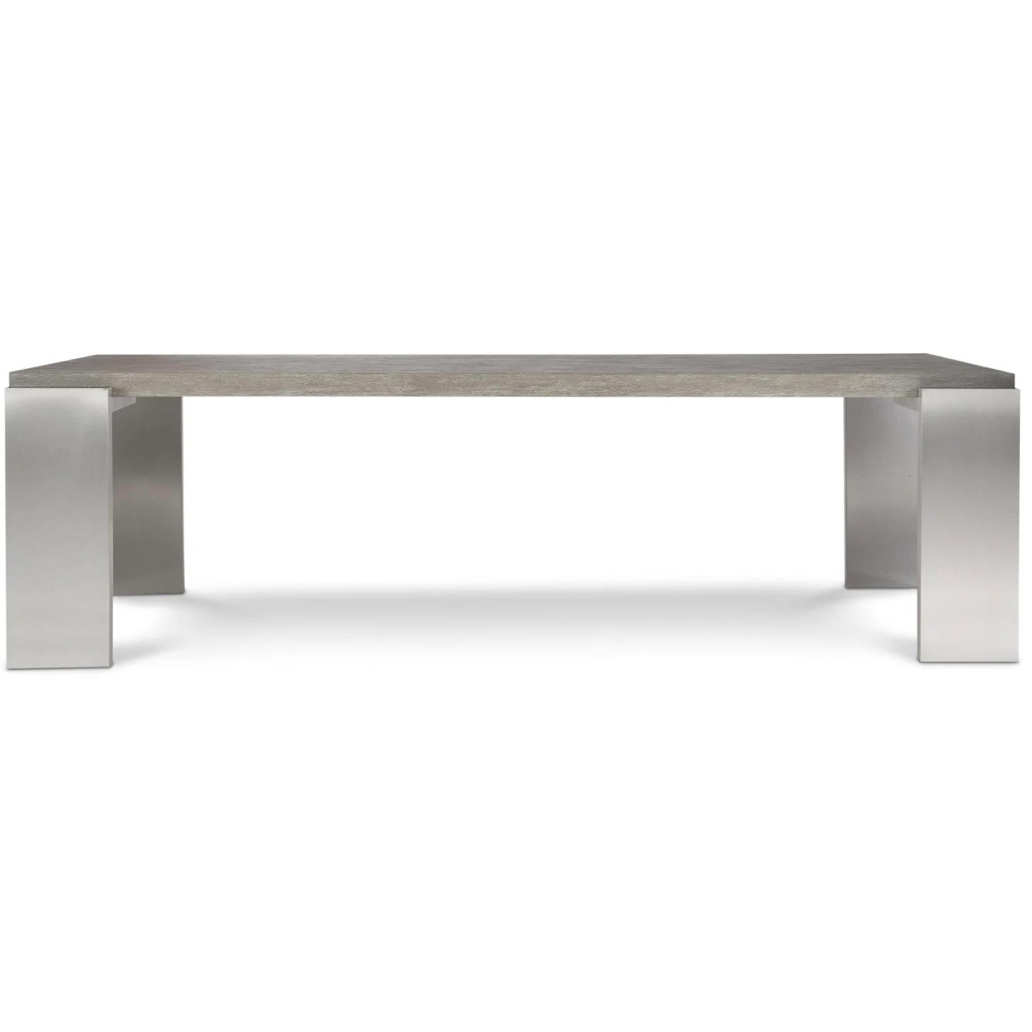 Bernhardt Foundations Collection Rectangular Dining Table ~ Light Shale Finish - Image 3