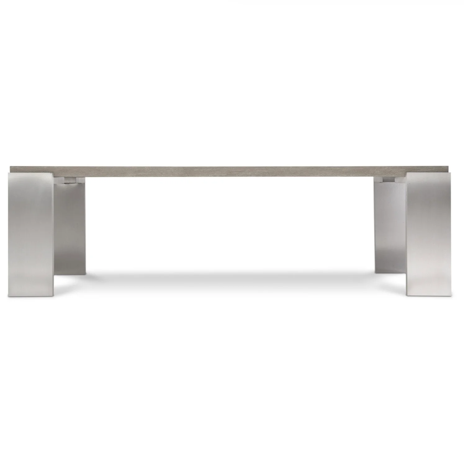 Bernhardt Foundations Collection Rectangular Dining Table ~ Light Shale Finish - Image 5