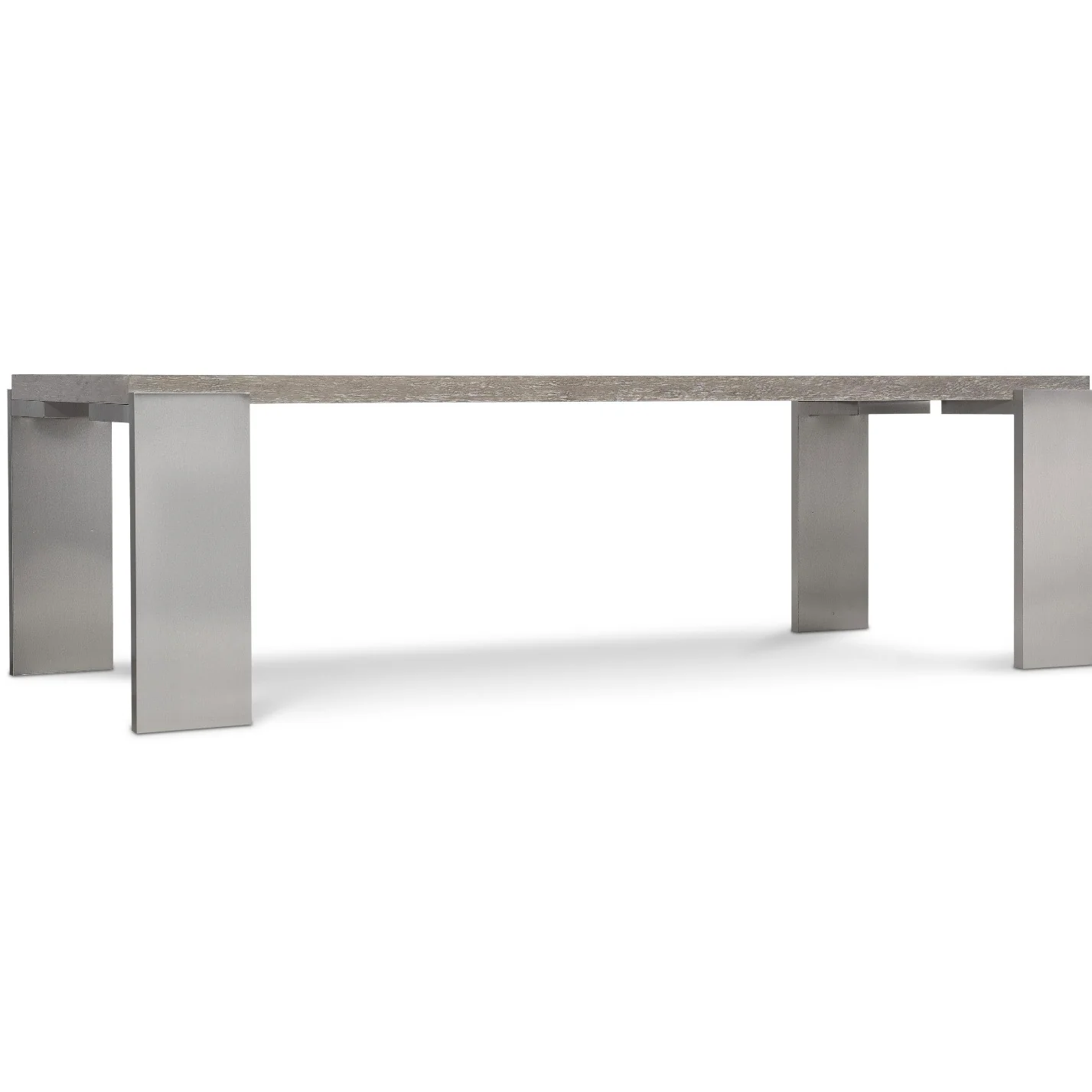 Bernhardt Foundations Collection Rectangular Dining Table ~ Light Shale Finish - Image 6