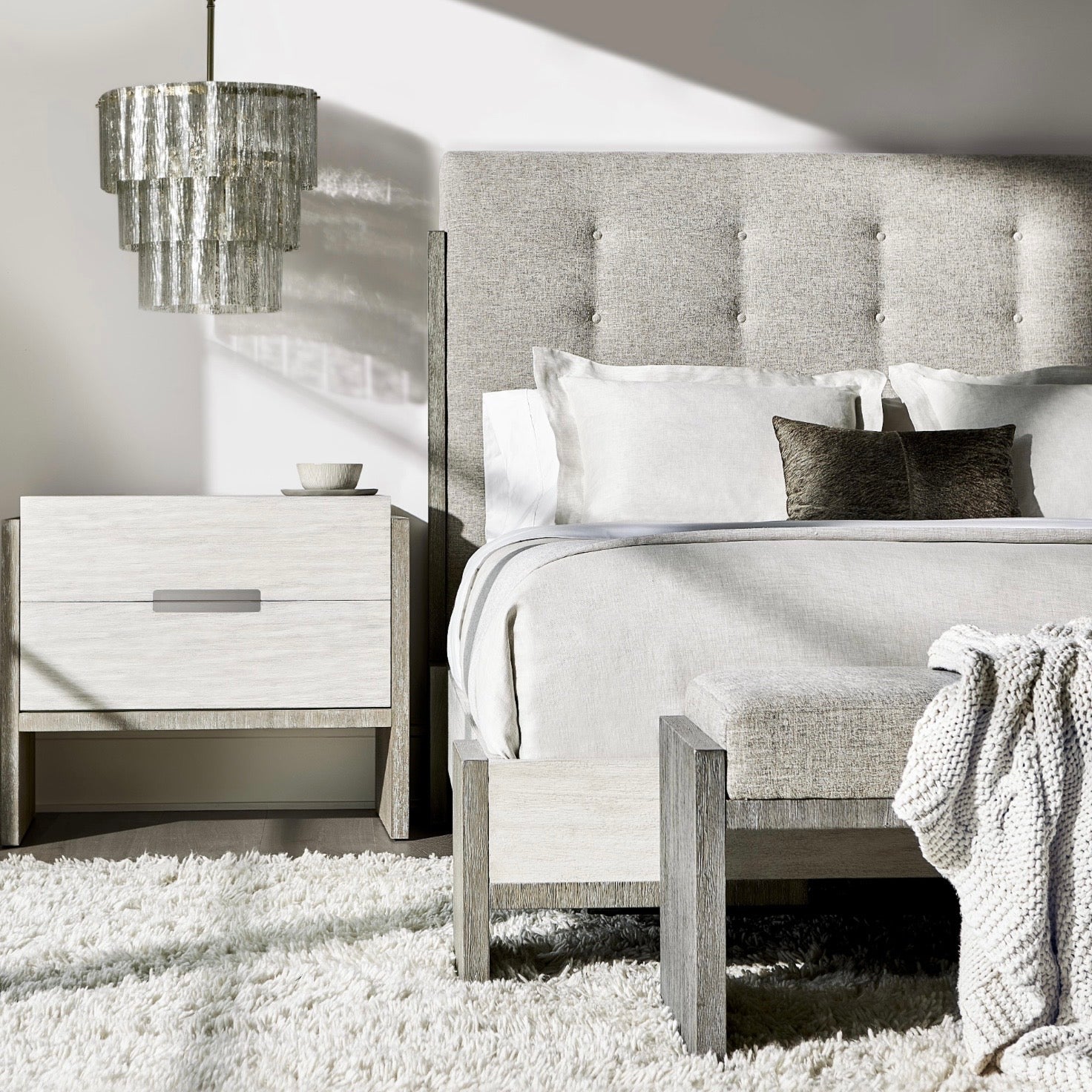 Bernhardt Foundations Collection Upholstered Panel Bed ~ Available in Queen, King and California King Sizes - Image 2
