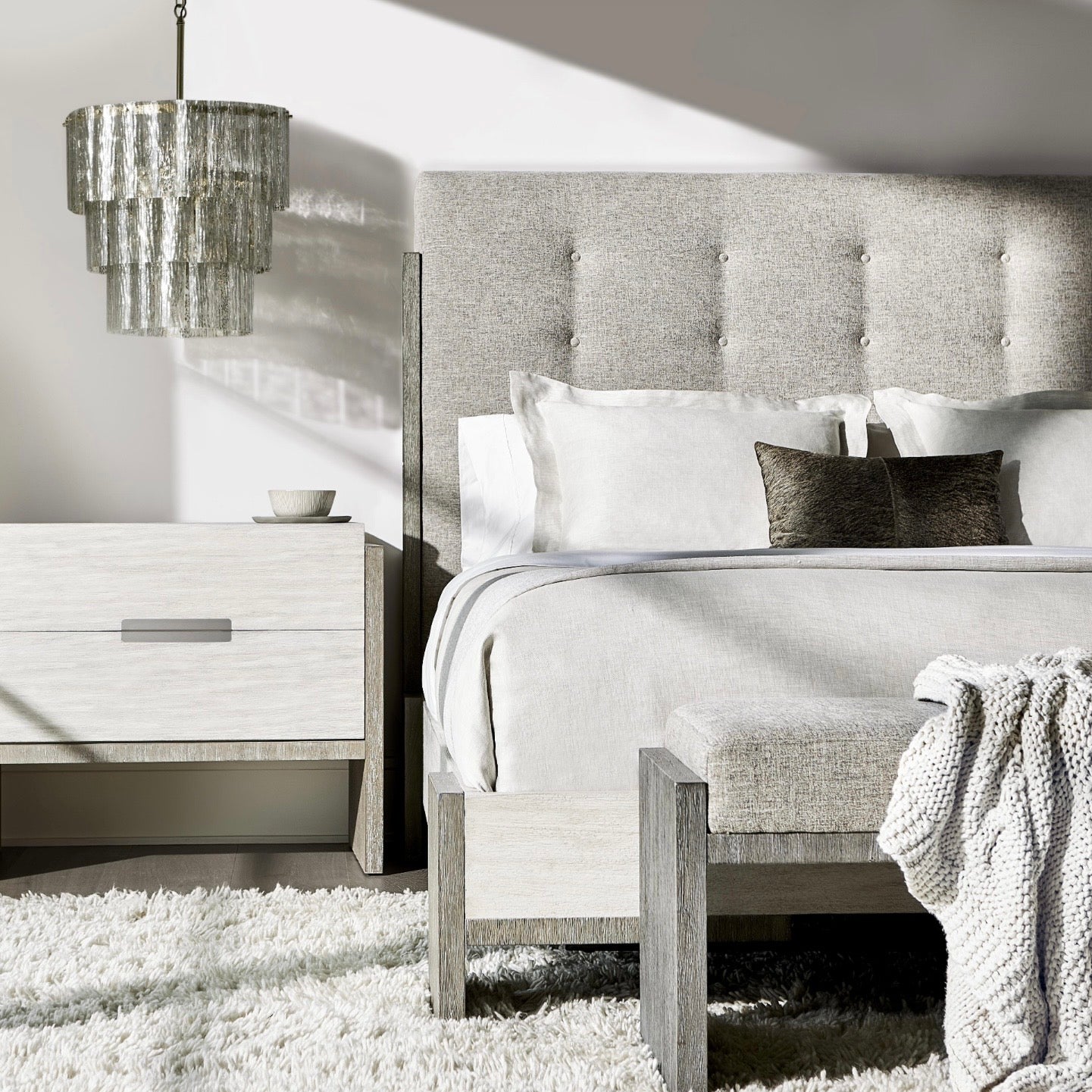 Bernhardt Foundations Collection Upholstered Panel Bed ~ Available in Queen, King and California King Sizes - Image 3