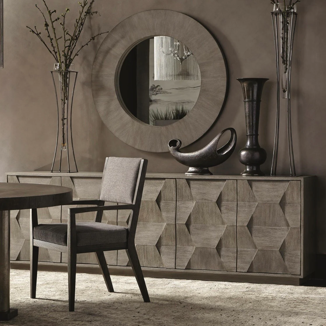 Bernhardt Linea Collection Buffet ~ Cerused Greige  Finish