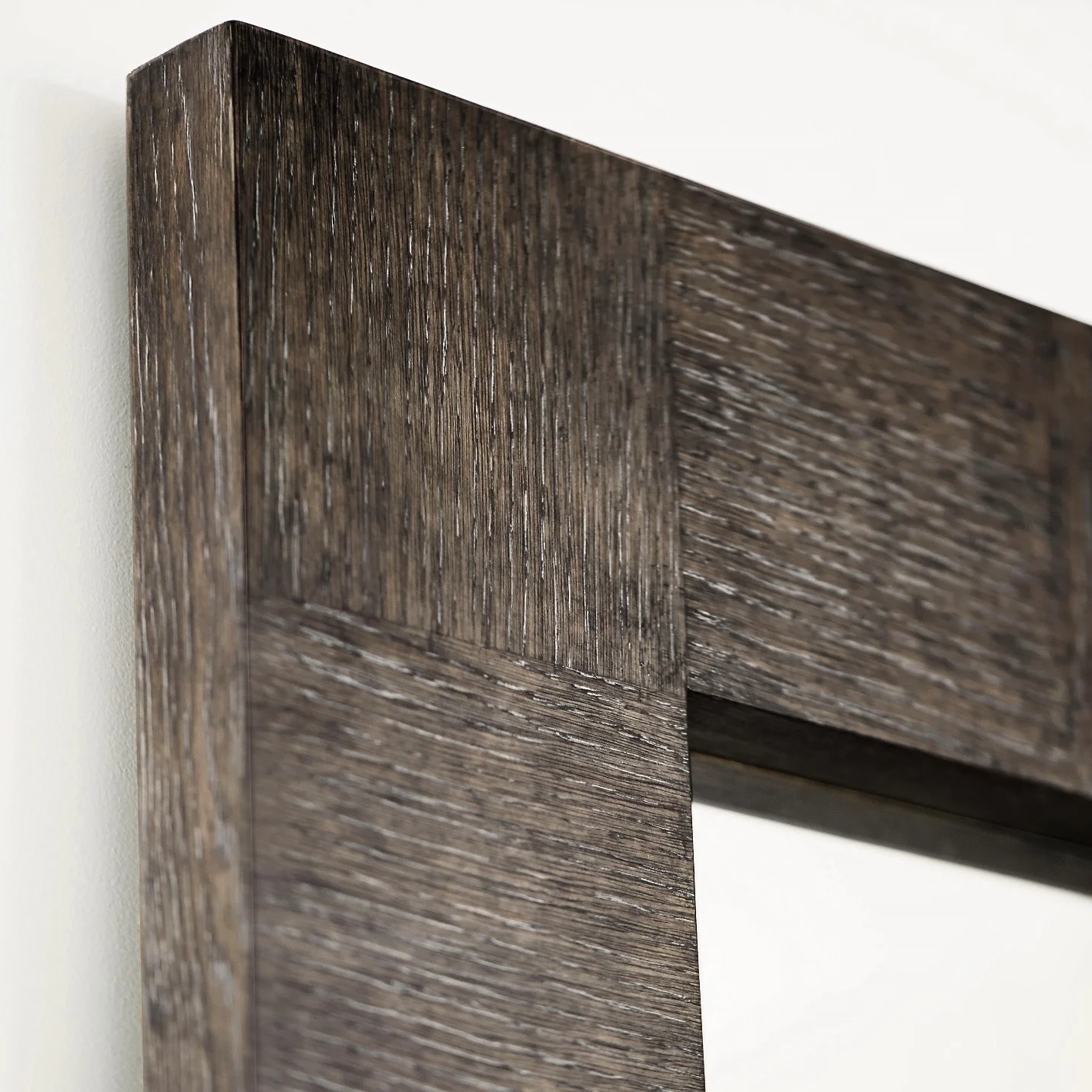 Bernhardt Linea Collection Mirror ~ Cerused Oak Frame - Image 2
