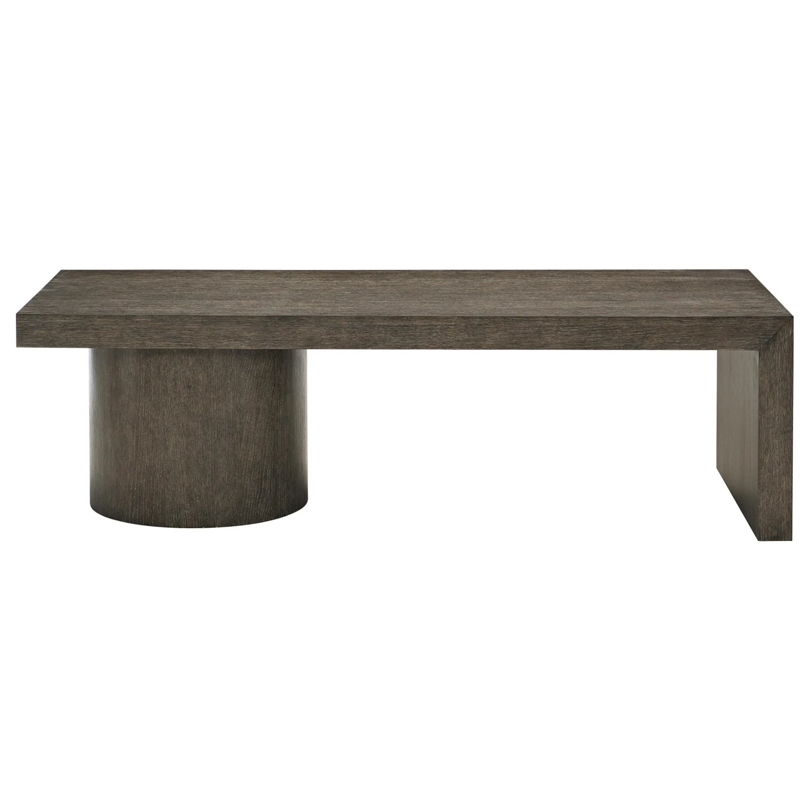 Bernhardt Linea Collection Rectangular Cocktail Table ~ Cerused Charcoal Finish - Image 3