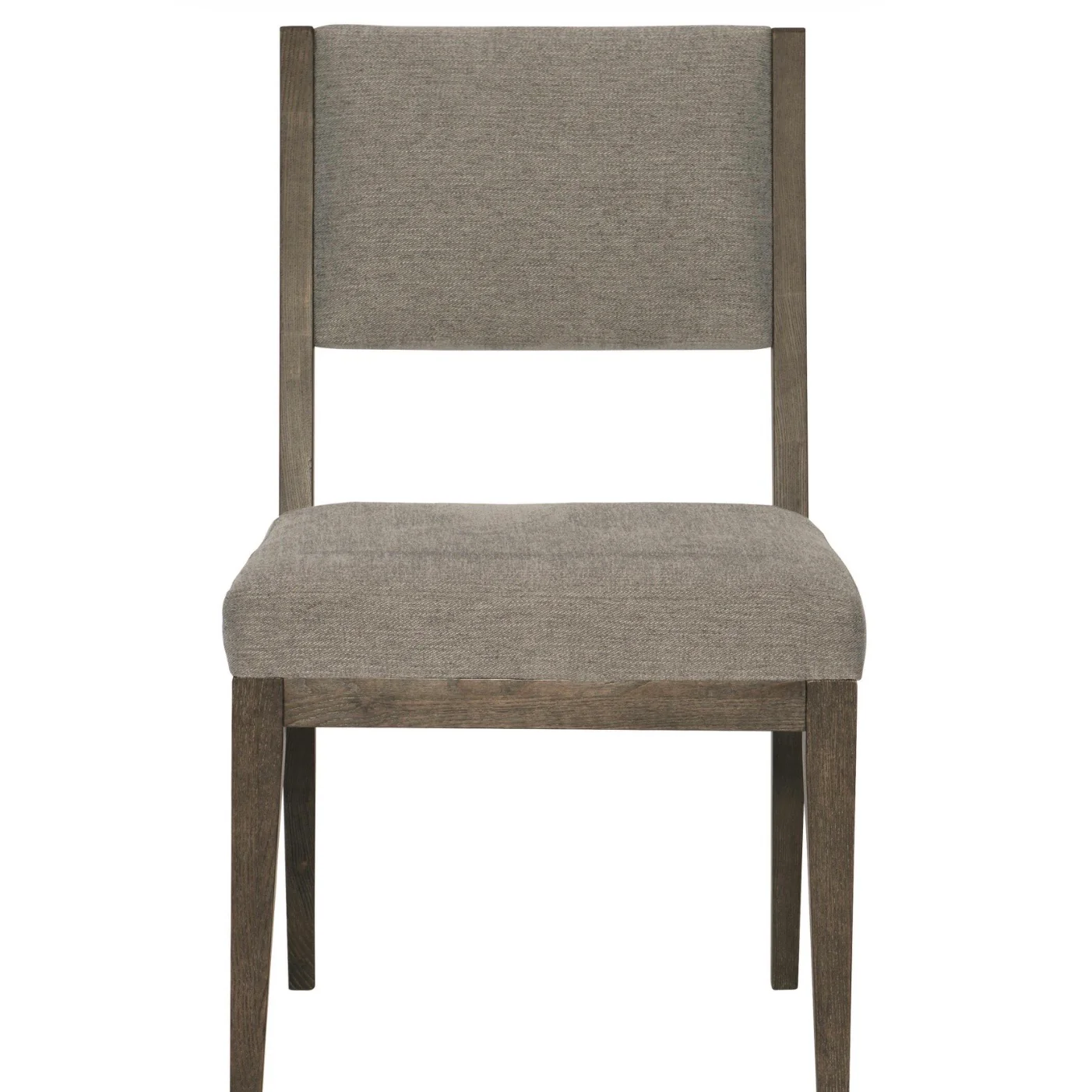 Bernhardt Linea Collection Dining Side Chair ~ Cerused Charcoal Finish