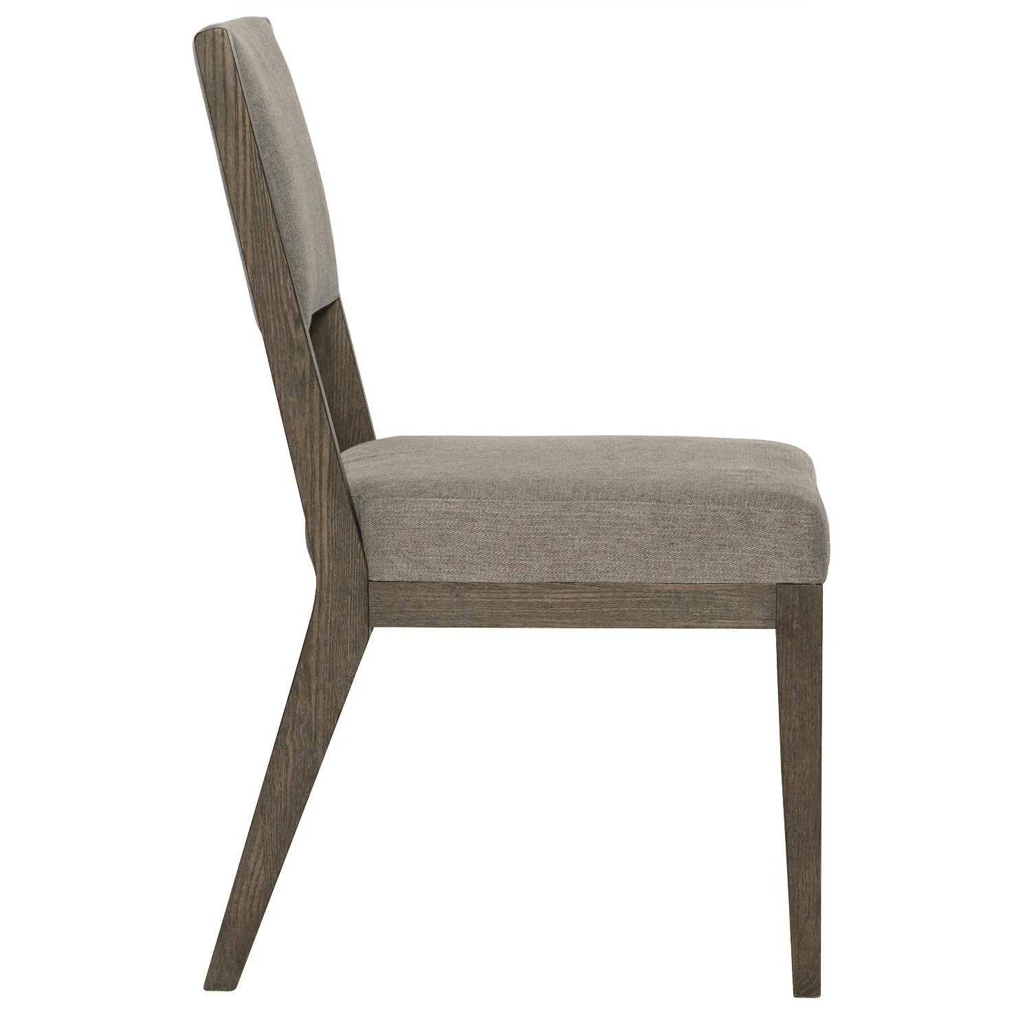 Bernhardt Linea Collection Dining Side Chair ~ Cerused Charcoal Finish - Image 2