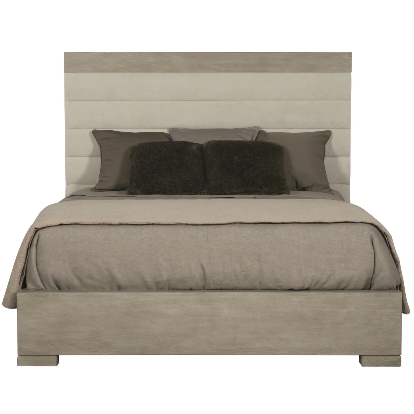 Bernhardt Linea Collection Upholstered Channeled Panel Bed ~ Available in Queen And King Sizes - Image 7