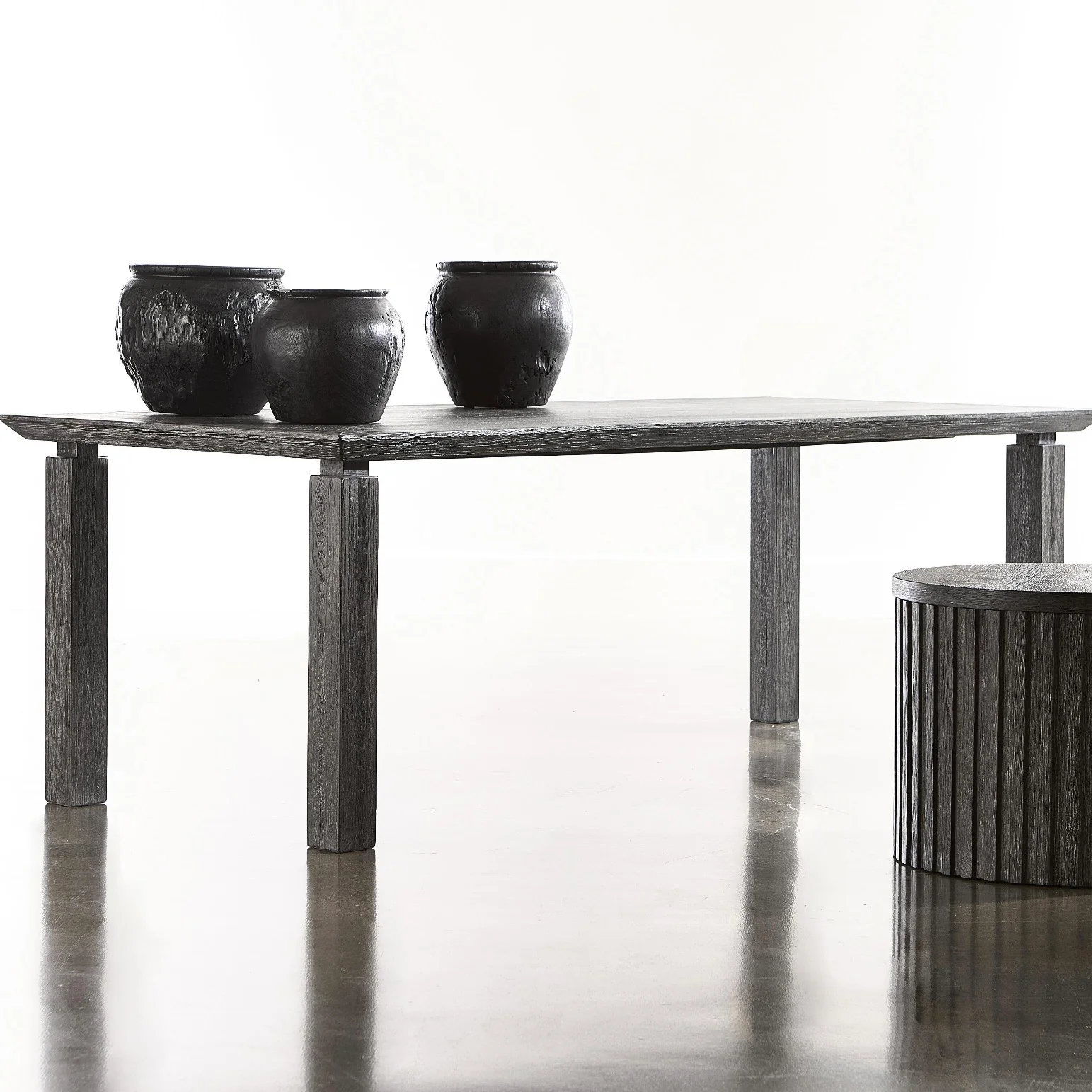 Bernhardt Loft Menton Collection Rectangular Dining Table ~ Sutton Finish - Image 2