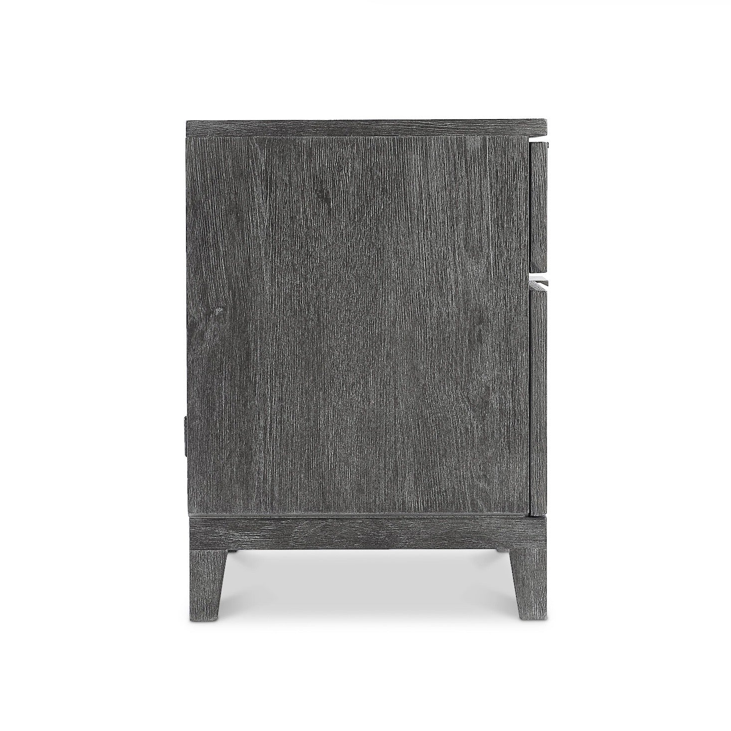 Bernhardt Loft Menton Collection Two Drawer 34 Inch Nightstand ~ Sutton Finish - Image 4