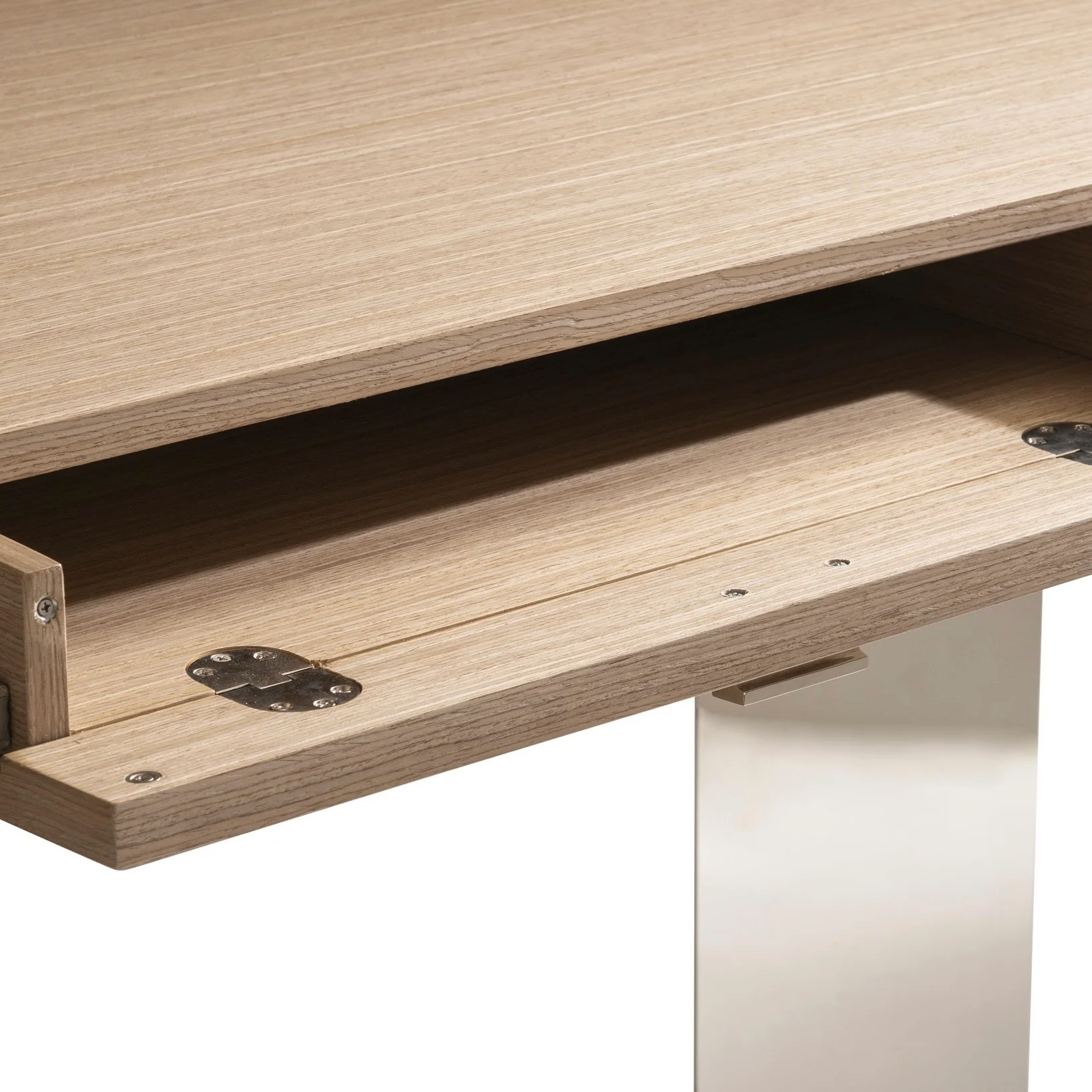 Bernhardt Modulum Collection Desk ~ Steel and Sahara Finished Wood - Image 10