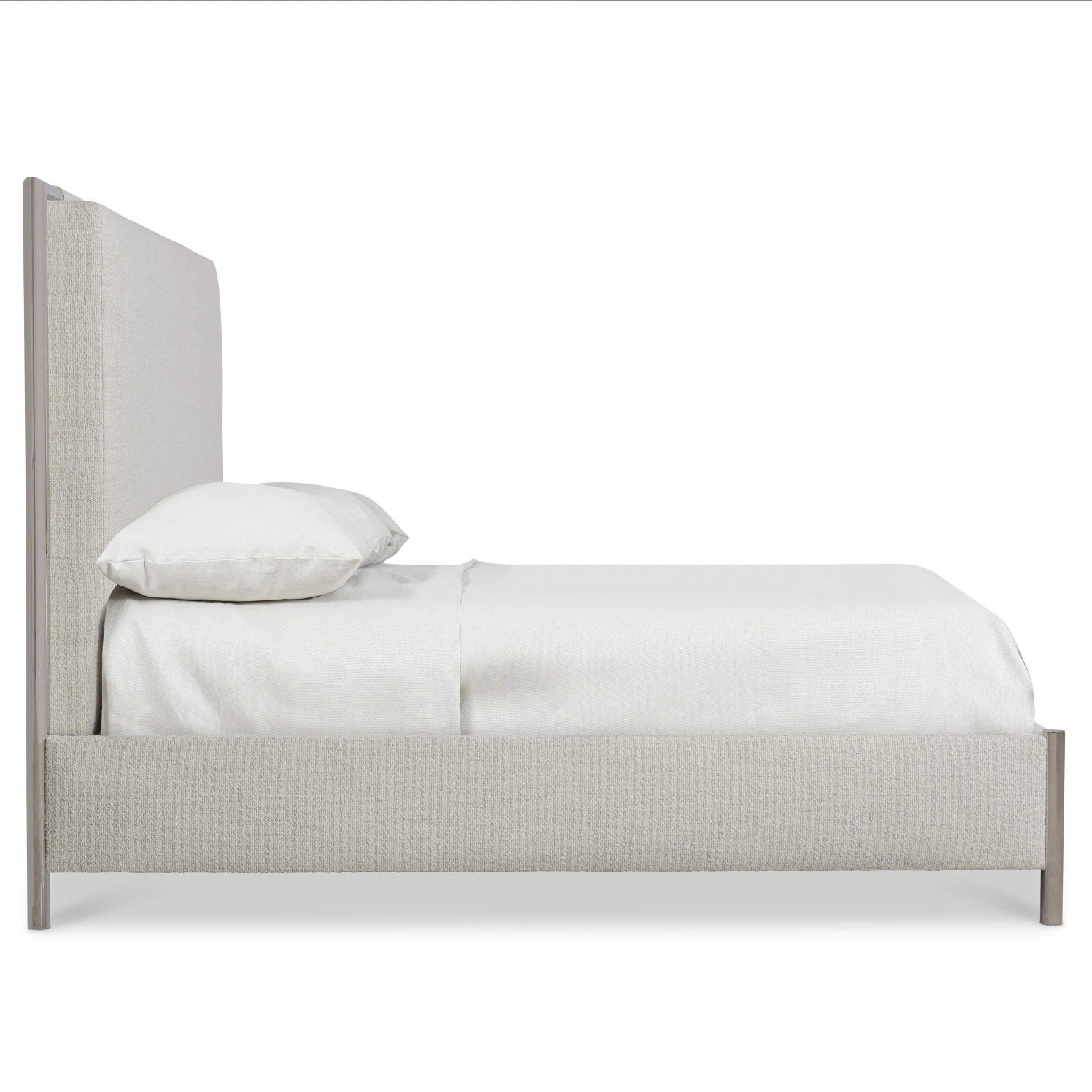 Bernhardt Modulum Collection Upholstered Panel Bed with Metal Frame ~ Available in Queen And King Sizes - Image 3